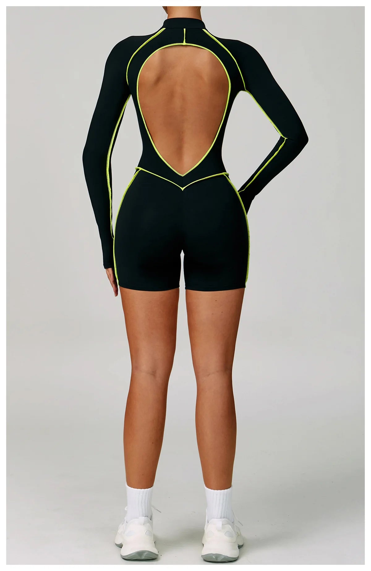 Zipper Rompers Women's Gym Jumpsuit Fitness Suit Short Sets Sports Overalls for Woman Tracksuit Yoga Clothing Workout Sportswear