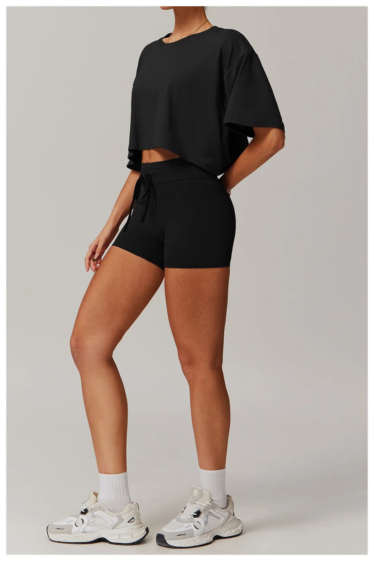 Summer New Sports Short Sleeved Top for Women Comfortable Round Neck Short T-shirt Fitness Running Yoga Short Sleeved Gym Shirt