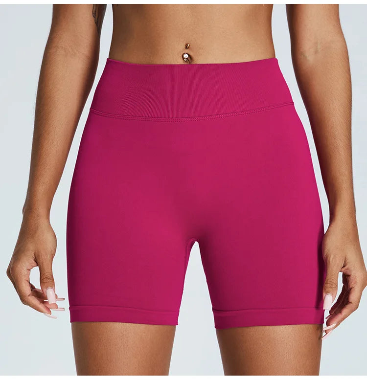 Seamless Yoga Shorts Women High Waist Workout Shorts Fitness Yoga Lift Butt Fitness Women Shorts Gym Short Running Sportswear