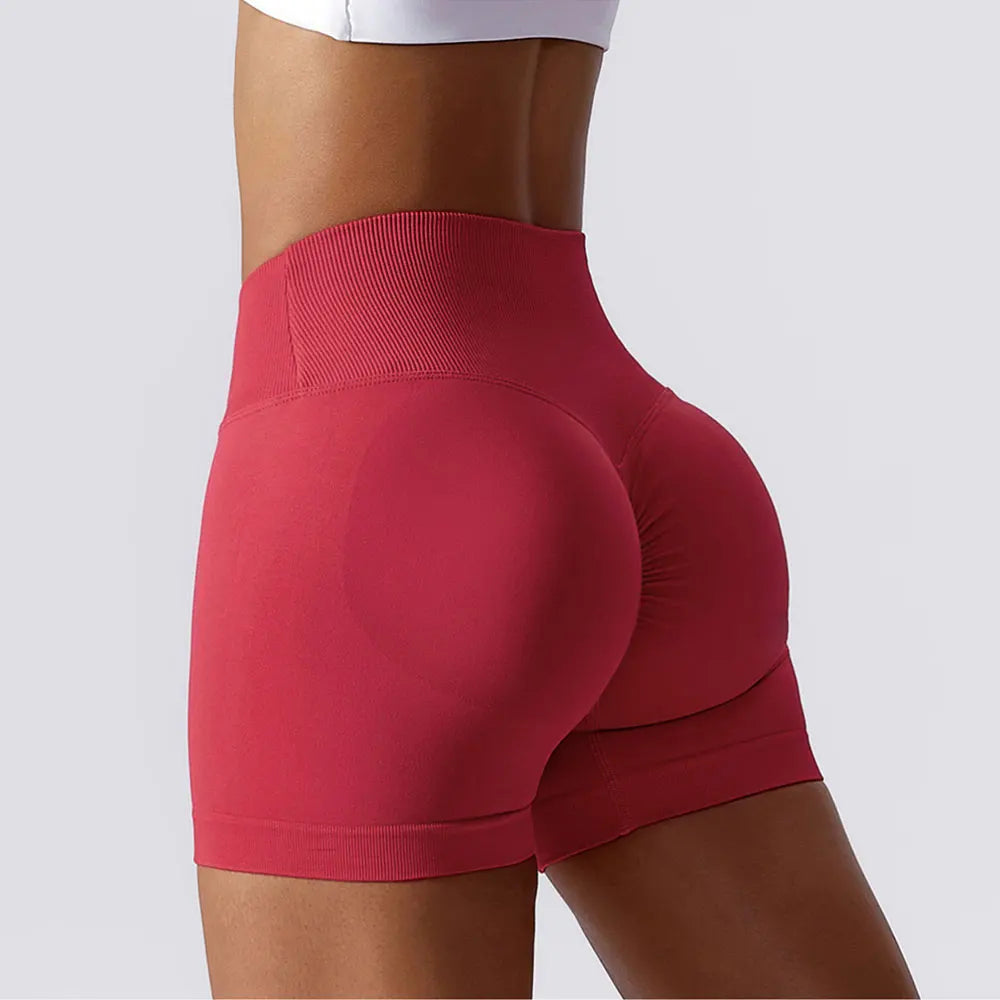 Summer Seamless Yoga Shorts High Waist Elasticity Sports Leggings Women Breathable Cycling Shorts Buttock Lift Gym Shorts Women