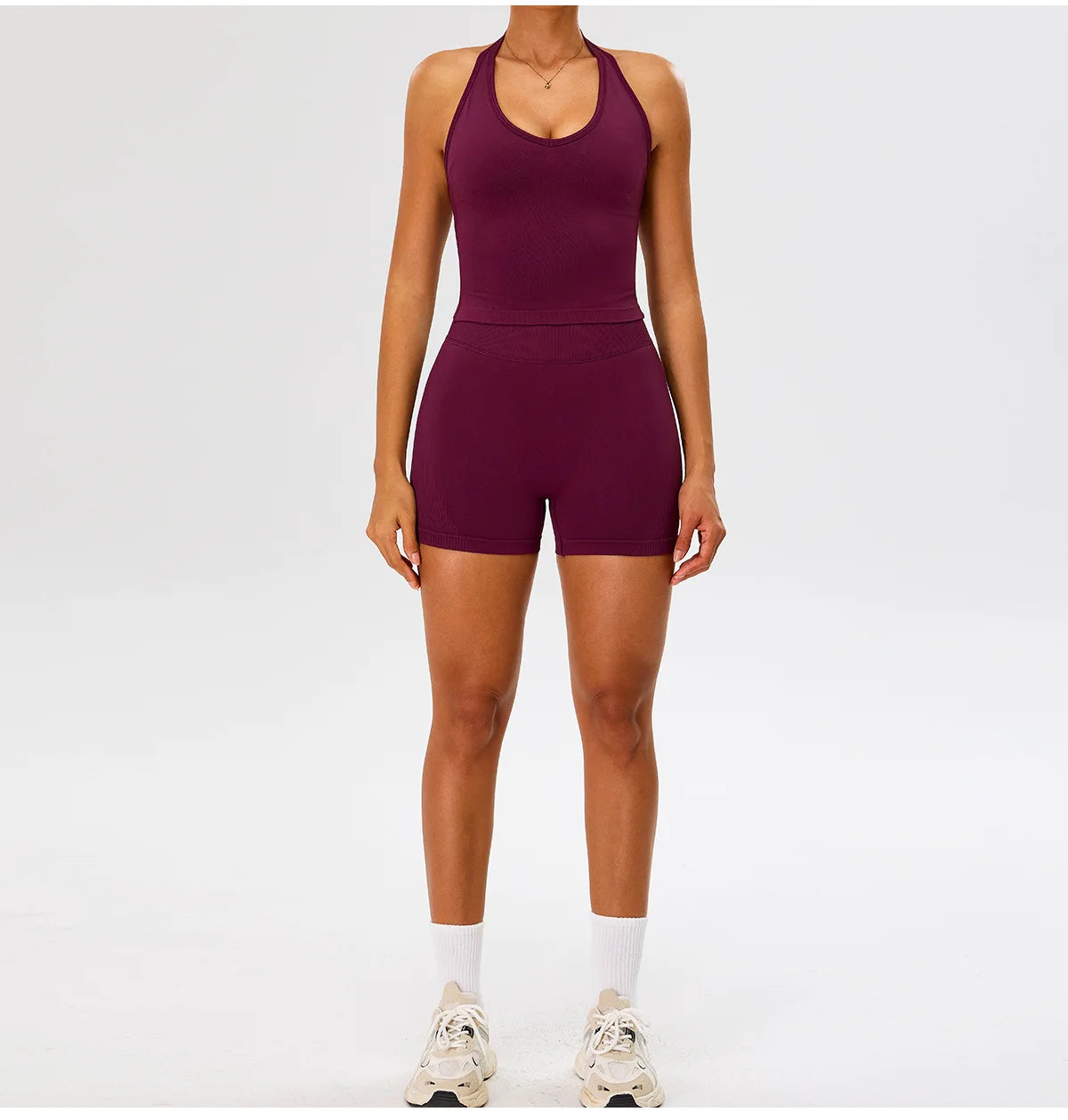 Seamless Gym Top Women Sports Bra Running Neck Hanging Yoga Bra Breathable Sports Underwear Women Push Up Fitness Workout Tops
