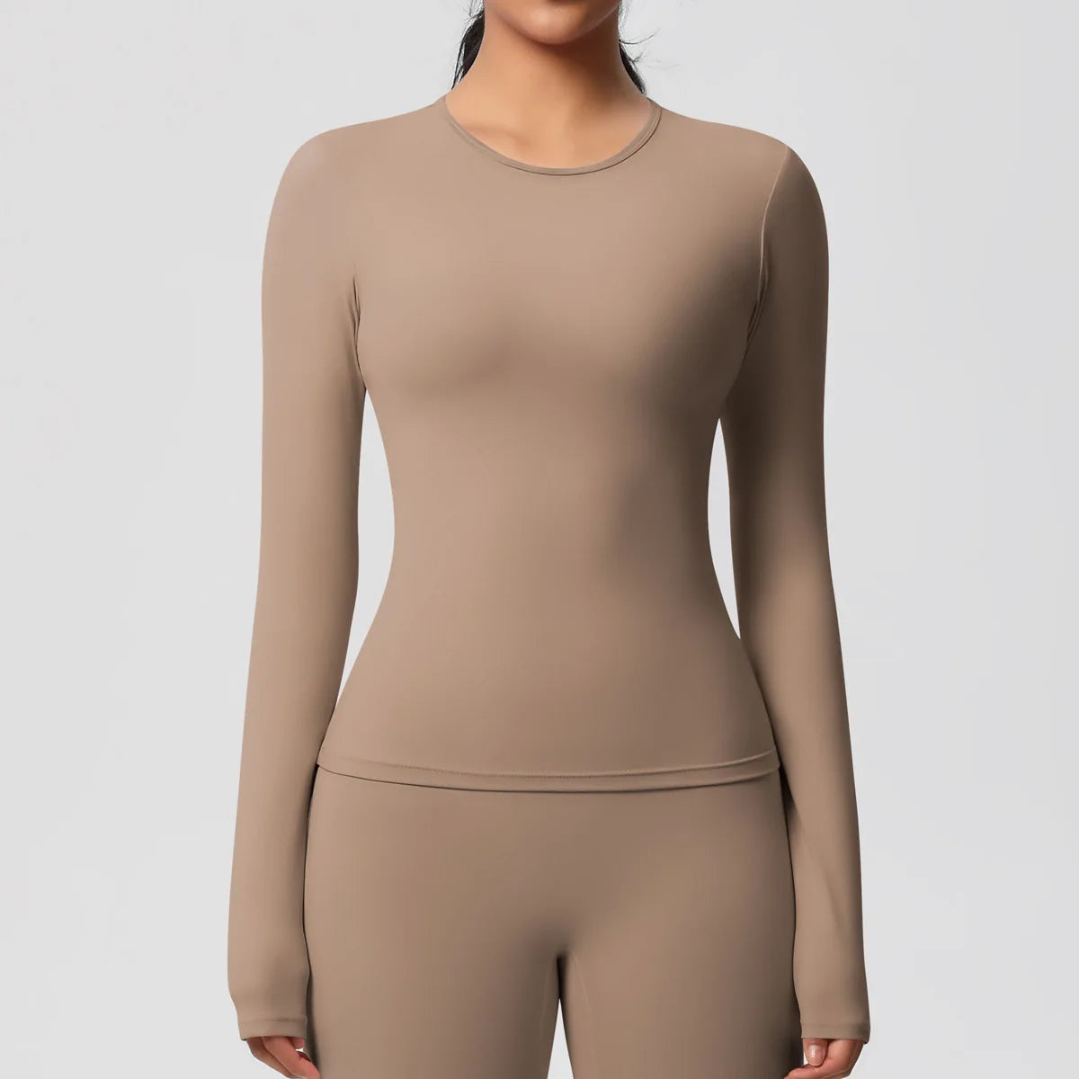Yoga Shirts For Women Long Sleeve Fitness Running Push Up Gym Clothes Workout Dry Fit Breathable High Elastic Sports Top