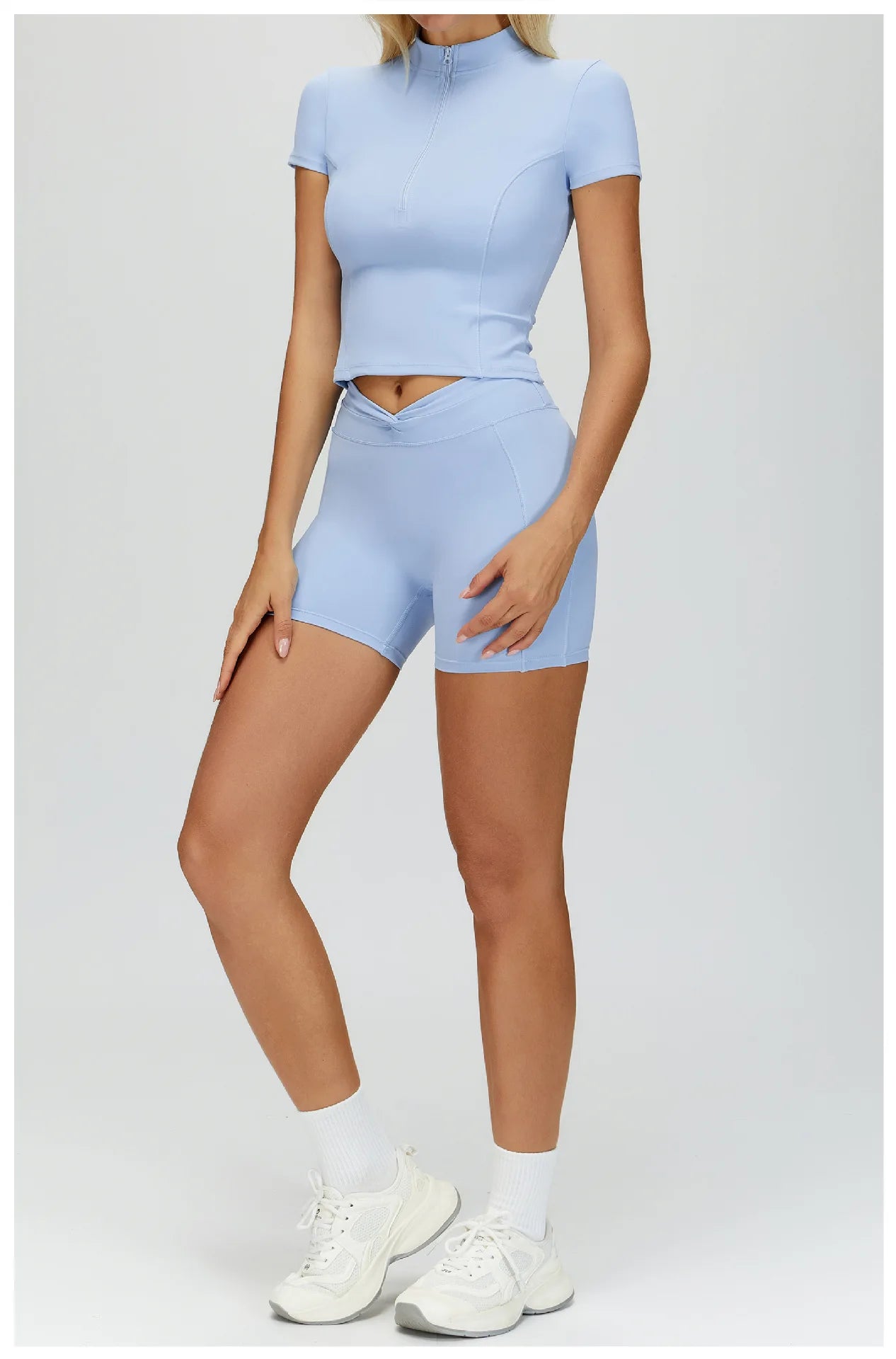 2 PCS Women Tracksuit Yoga Set Sexy Sport Bra High Waist Sports Shorts Gym Outfits Fitness Short Sleeves Workout Suit Sporstwear