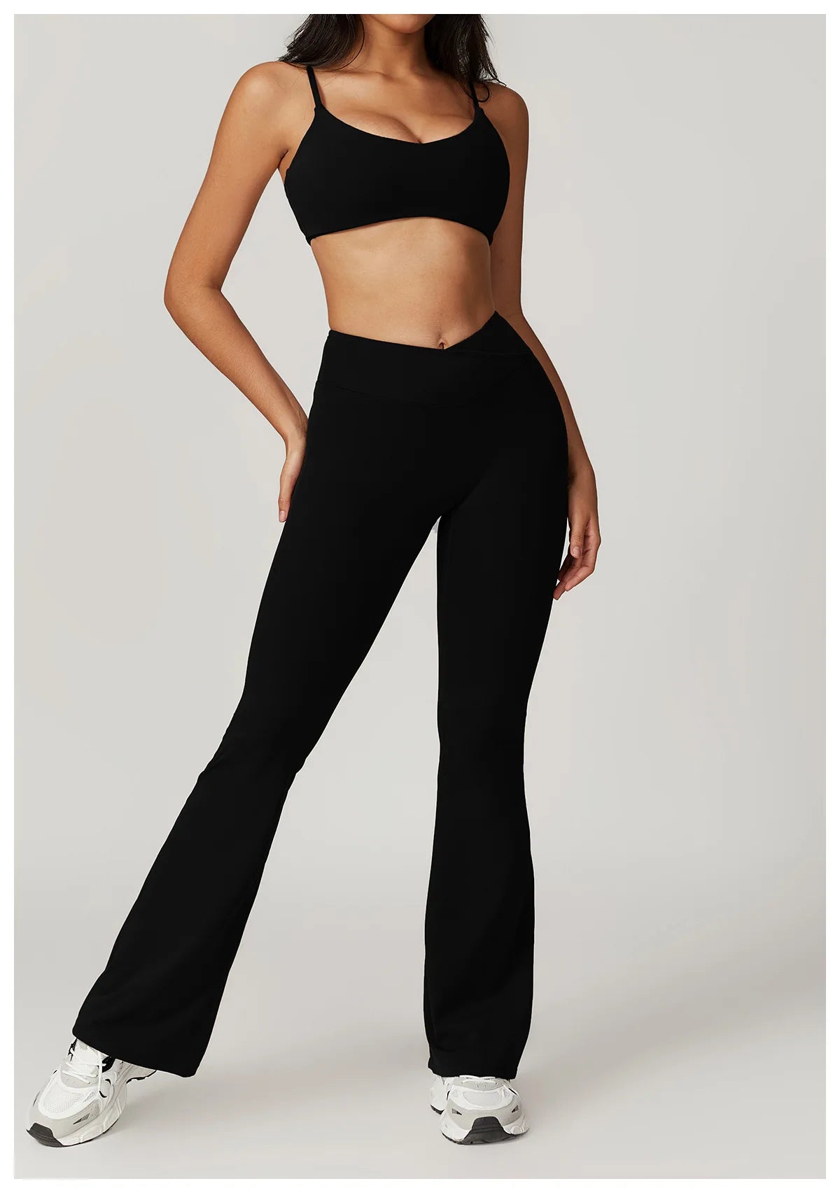 Flare Leggings Yoga Pants Women Bell-bottoms Yoga Tights High Waist Fitness Pants Stretch Gym Workout Sports Push Up Leggings