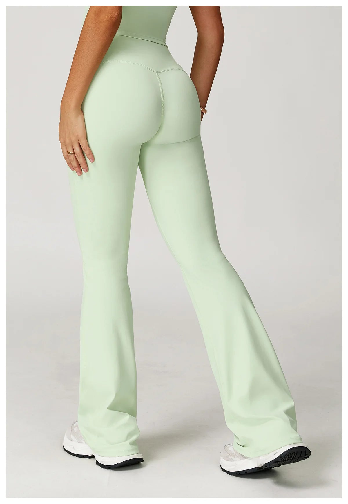 Flare Leggings Yoga Women High Waist Wide Leg Yoga Pants Impact Gym Sports Slim Flared Tights Pants Control Tummy Dance Trousers
