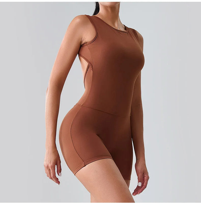Women Rompers Tummy Control Butt Lifting Sports Shapewer Fitness Sports Bodysuit Yoga Suit Women's Gym PushUp Workout Clothes