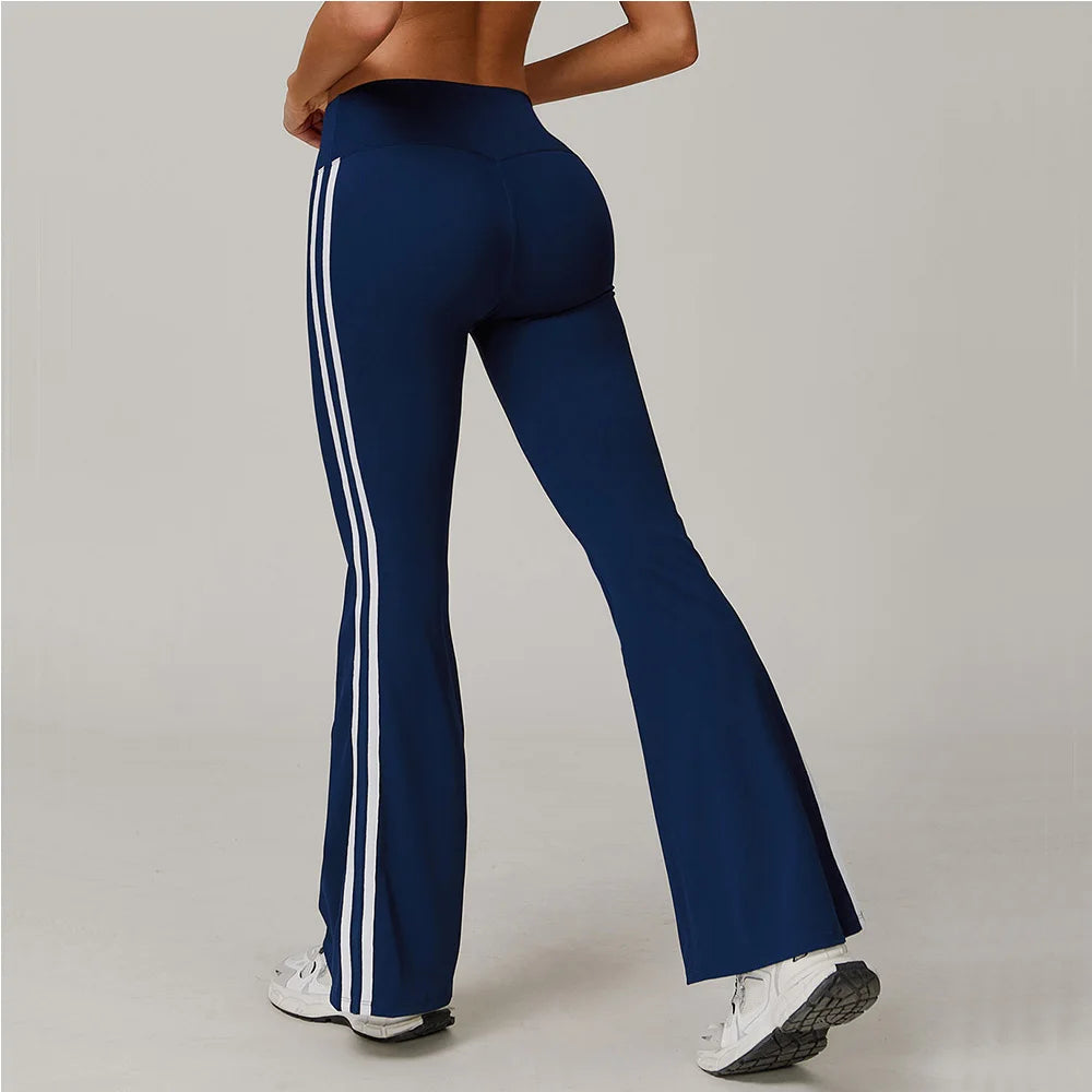 Wide Leg Pants Women Gym Leggings Yoga Pants High Waist Tights Lifting Leggings Pants Women Sports Clothing Fitness Bell-bottoms