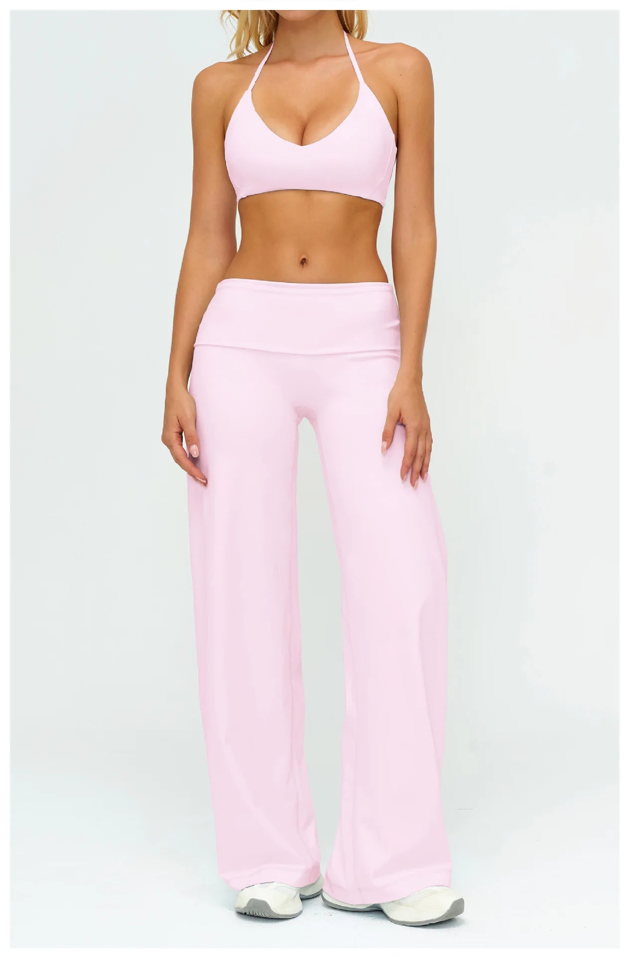 2/3PCS Women Tracksuit Yoga Set Sportswear Workout Clothes Athletic Wear Gym Outfit Fitness Bra Crop Top Long Sleeve Sports Suit