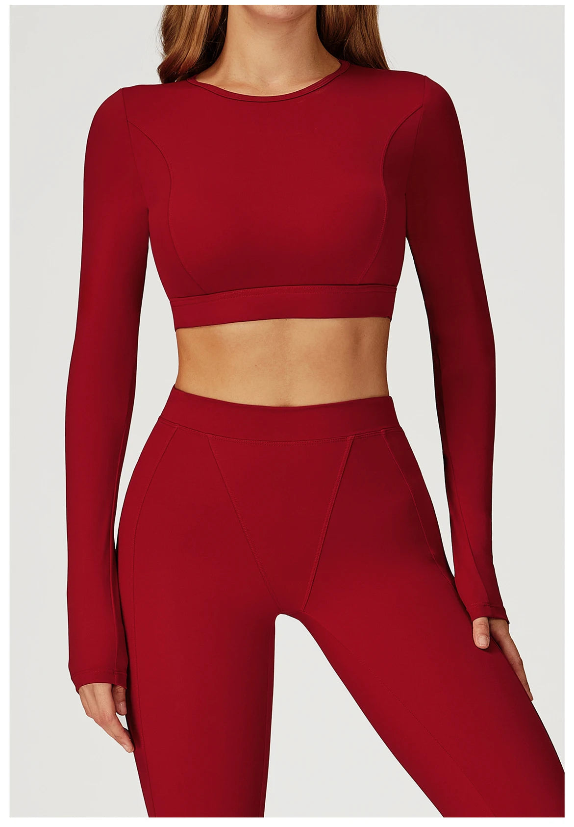 Women Yoga Shirts Crop Top Yoga Long Sleeves Shirts for Women Yoga Sports Running Fitness Gym Clothes Push Up Workout Tops