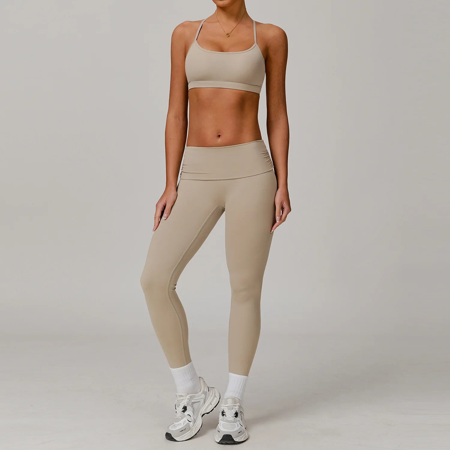 Yoga Clothes 2 Piece Women's Tracksuit Athletic Wear Pilates Fitness Suit Gym Workout Push Up Clothes Sports Bra Leggings Suit