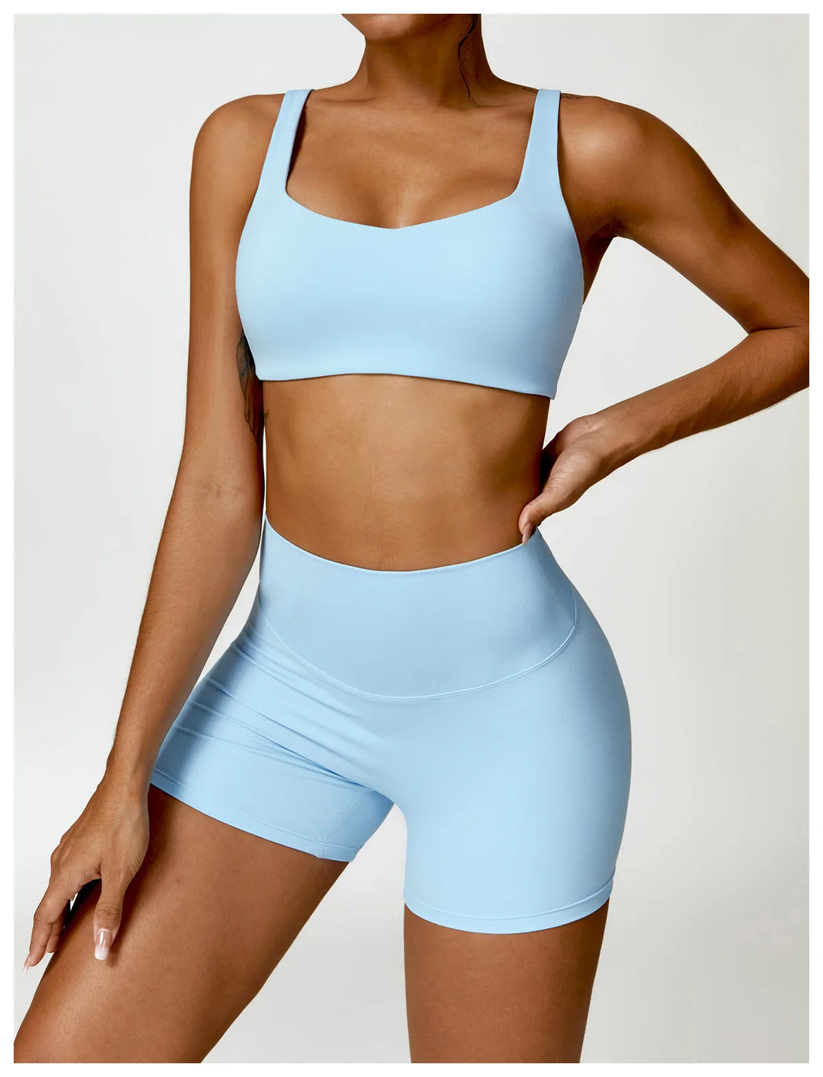Women Sports Short Yoga Legging Shorts Squat Proof High Waist Fitness Tight Shorts Cycling Running Push Up Workout Gym Shorts