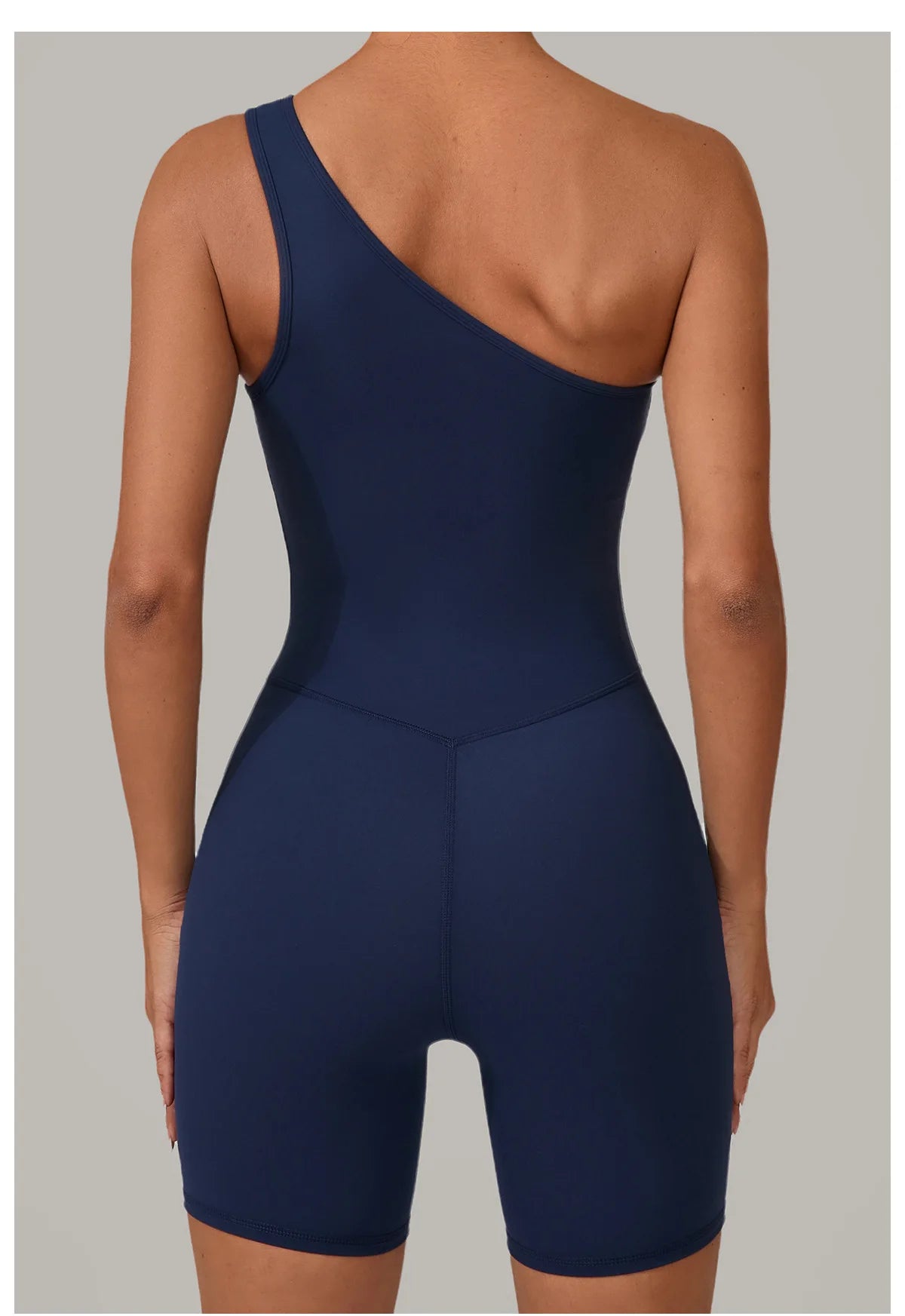 One Shoulder Jumpsuit Women's Fitness Suit Short Sets Sports Overalls for Woman Tracksuit Yoga Clothing Gym Workout Sportswear