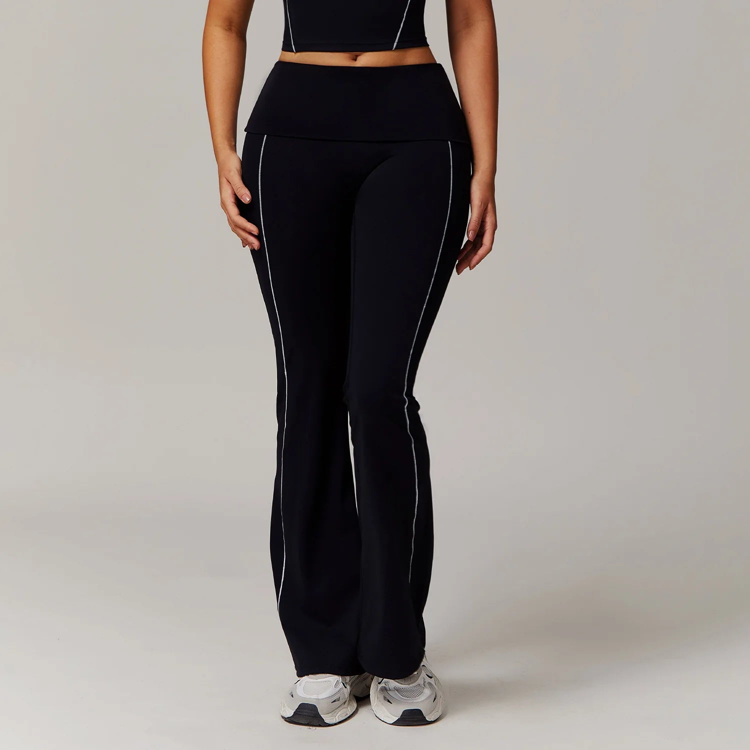 Fitness Bell-bottoms Women Sport Leggings High Waist Wide Leg Pants Yoga Leggings Gym Quick Dry Push Up Slim Pants Female Tights