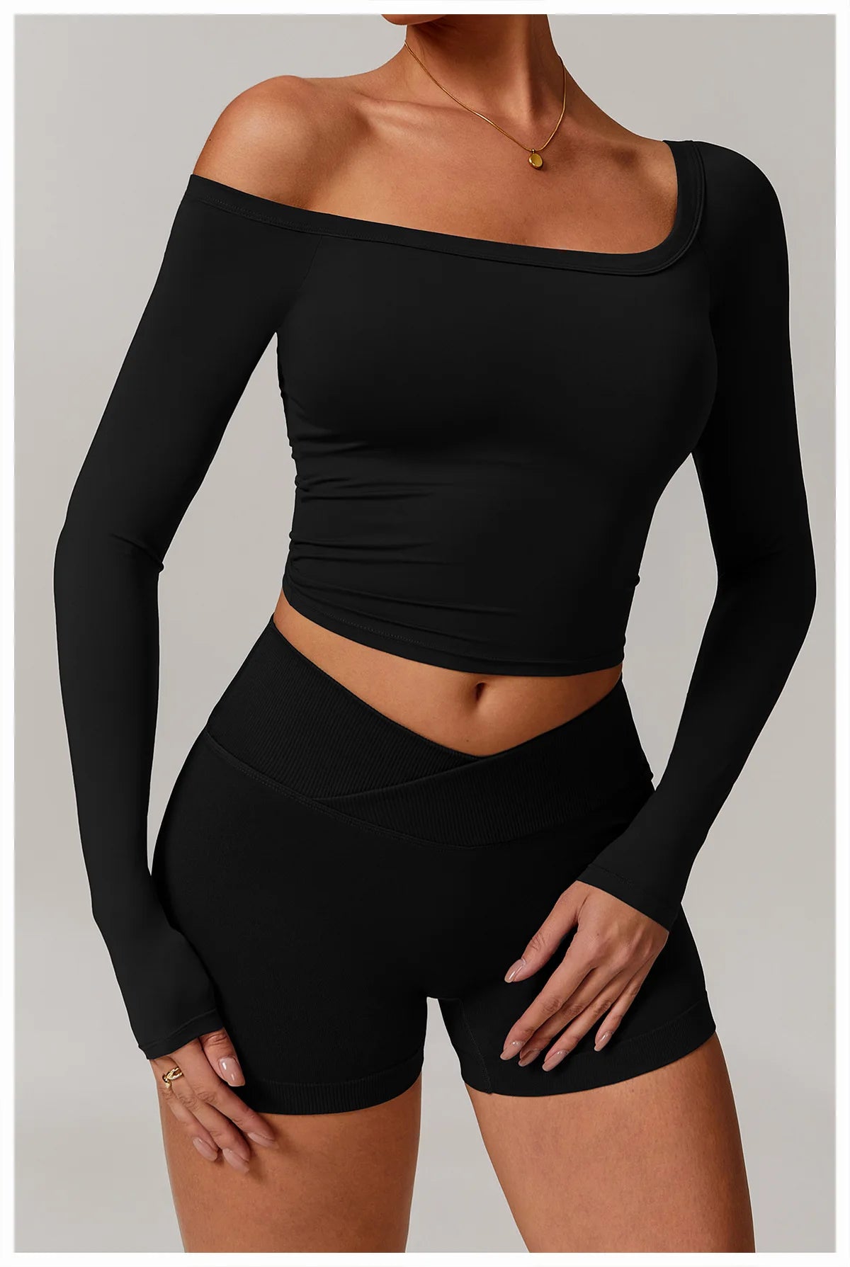 Sexy Yoga Shirts For Women Long Sleeve Fitness Running Push Up Gym Clothes Workout Dry Fit Breathable High Elastic Sports Top