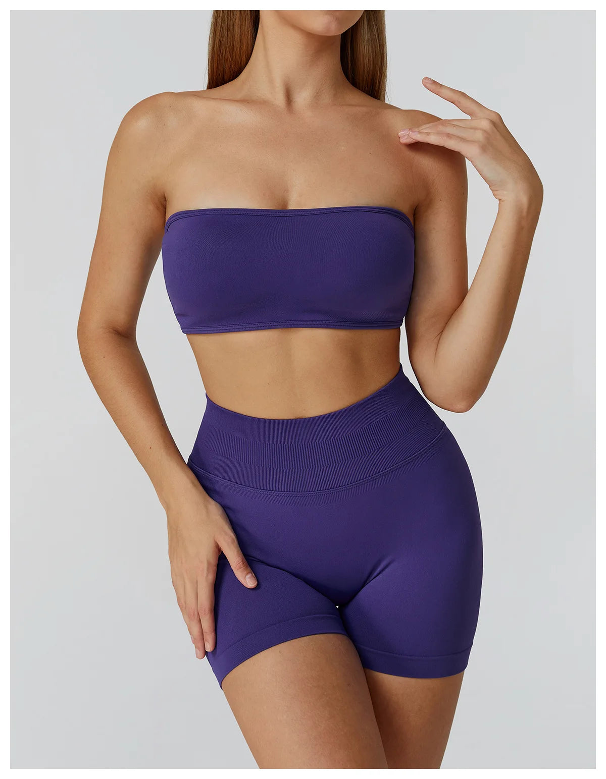Seamless Women Strapless Yoga Vest Sexy Beautiful Back Sports Bra for Women's Underwear Gym Bra Push Up Quick Drying Fitness Top