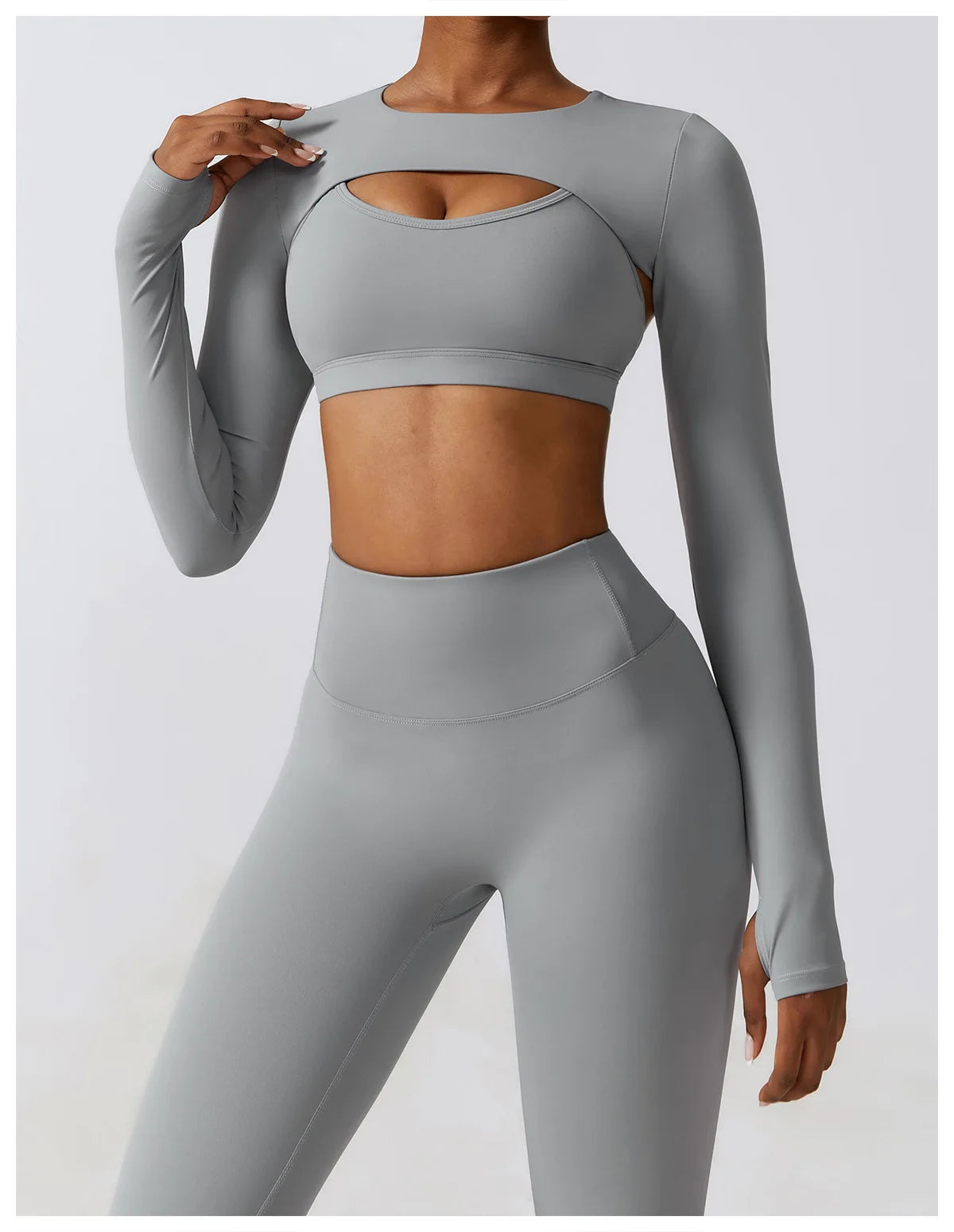 Sports Camisole Yoga Long Sleeved 1 Piece Shawl Yoga Top Nude Fitness Yop Gym Push Ups Workout Tops Running Sports Smock