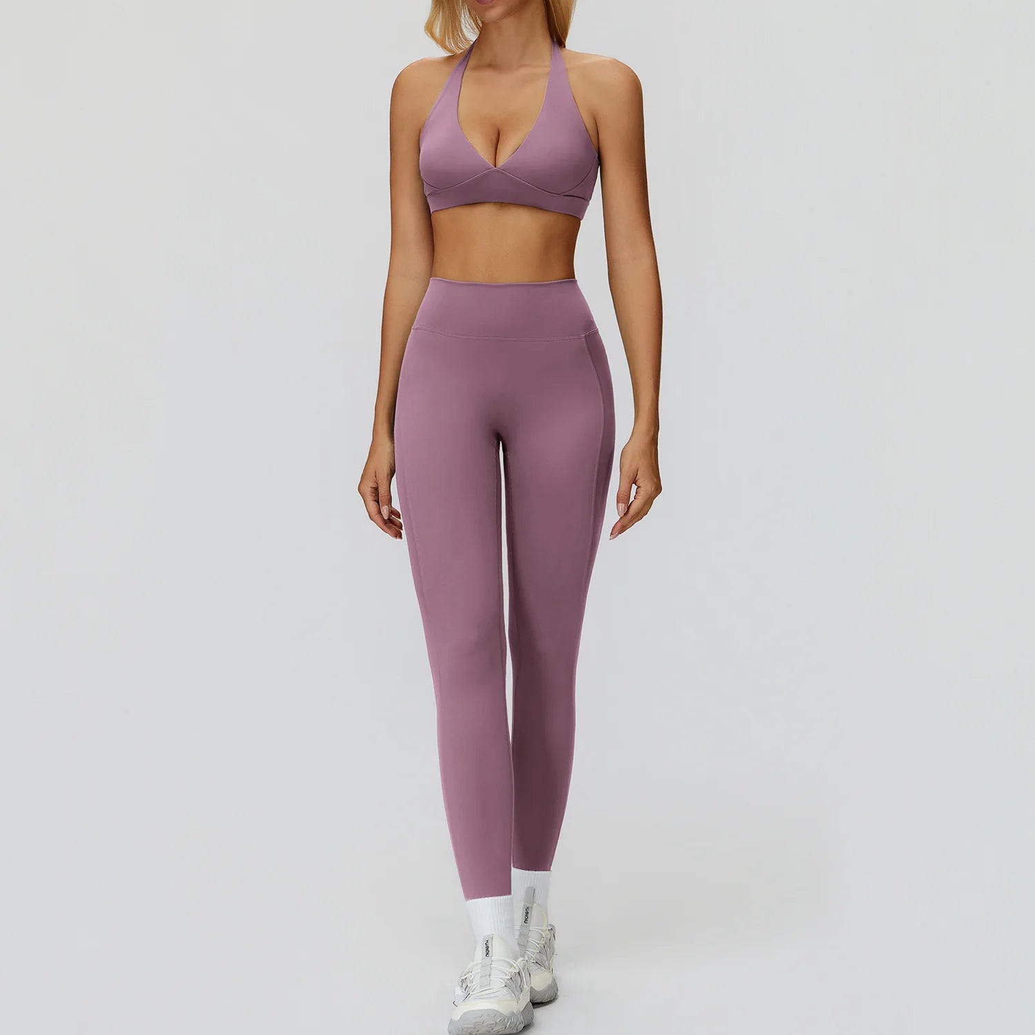 Yoga Suit 2PCS Women Tracksuit Sports Bra High Waist Legging Gym Set Fitness Outfit Running Workout Clothes Push Up Sportswear