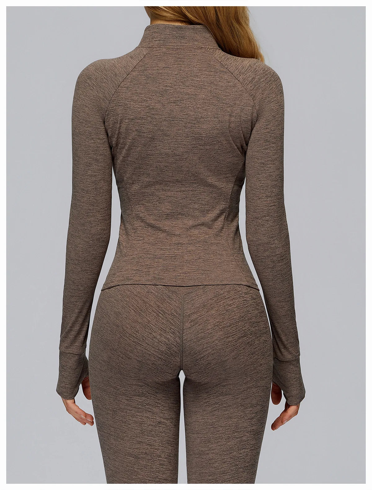 Zip Fitness Clothes Women Long Sleeve Sports Jacket Gym Clothes Woman Yoga Shirt Quick Dry Top Sunscreen Sportswear Yoga Clothes