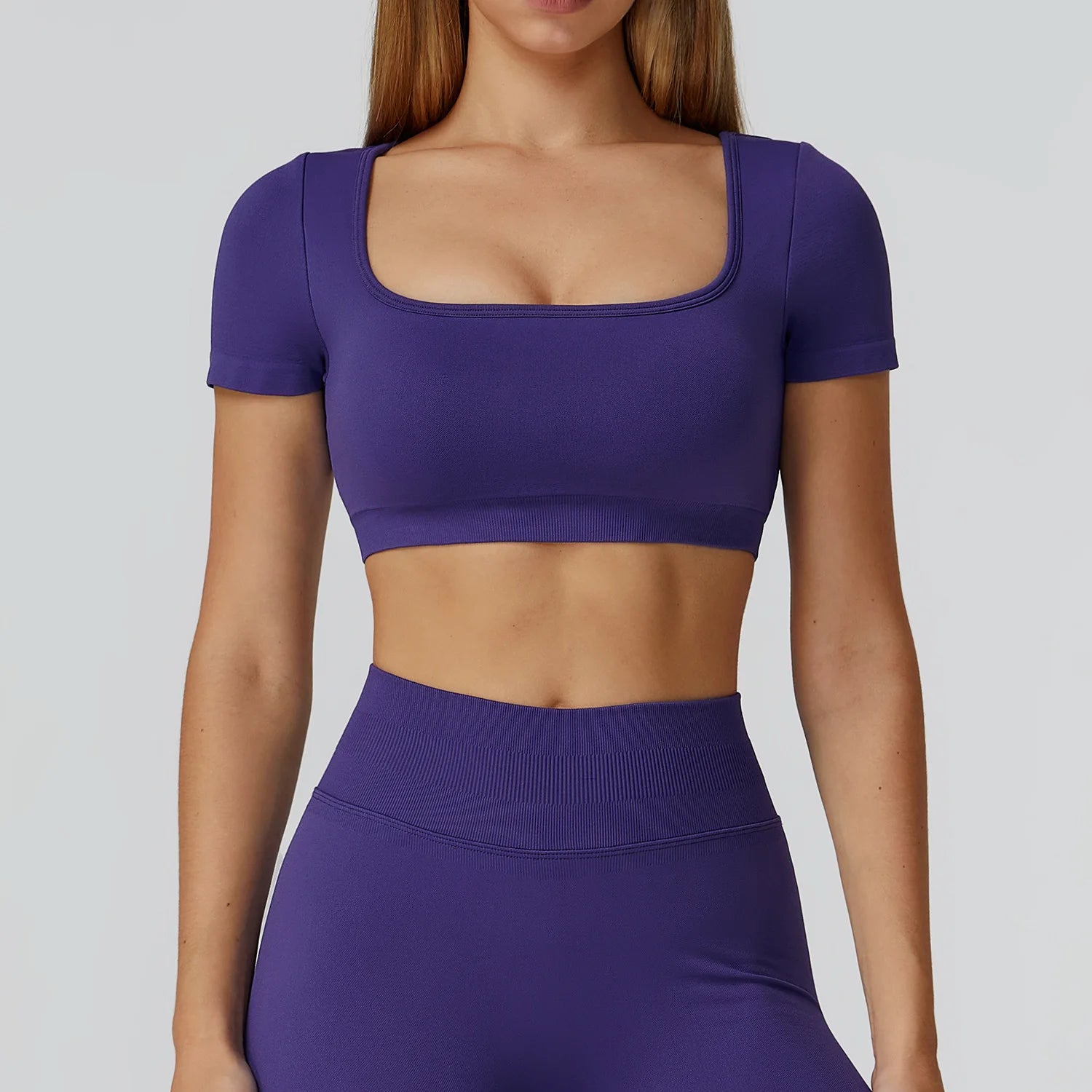Seamless Women Yoga Top Backless Sport T Shirts Fitness Clothes Short Sleeve Yoga Shirt Gym Top Running Active Wear Sport Top