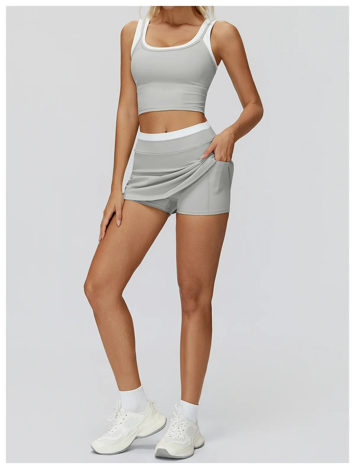 High Waist Sports Short Skirt Lined Shorts Fitness Yoga Quick Dry Running Workout Sport Skirts Tennis Skirt Golf Wear for Women