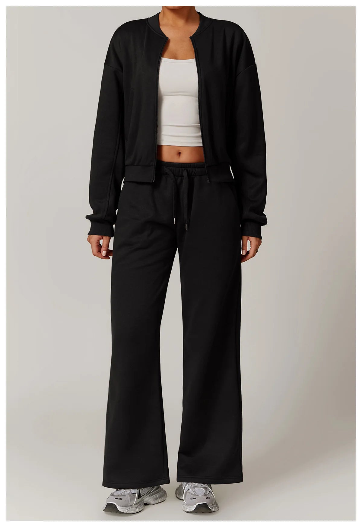 Winter Plush Loose Sports Sweatpants for Women Straight Leg Pants Warm Casual Pants Running Sports Pants for Women