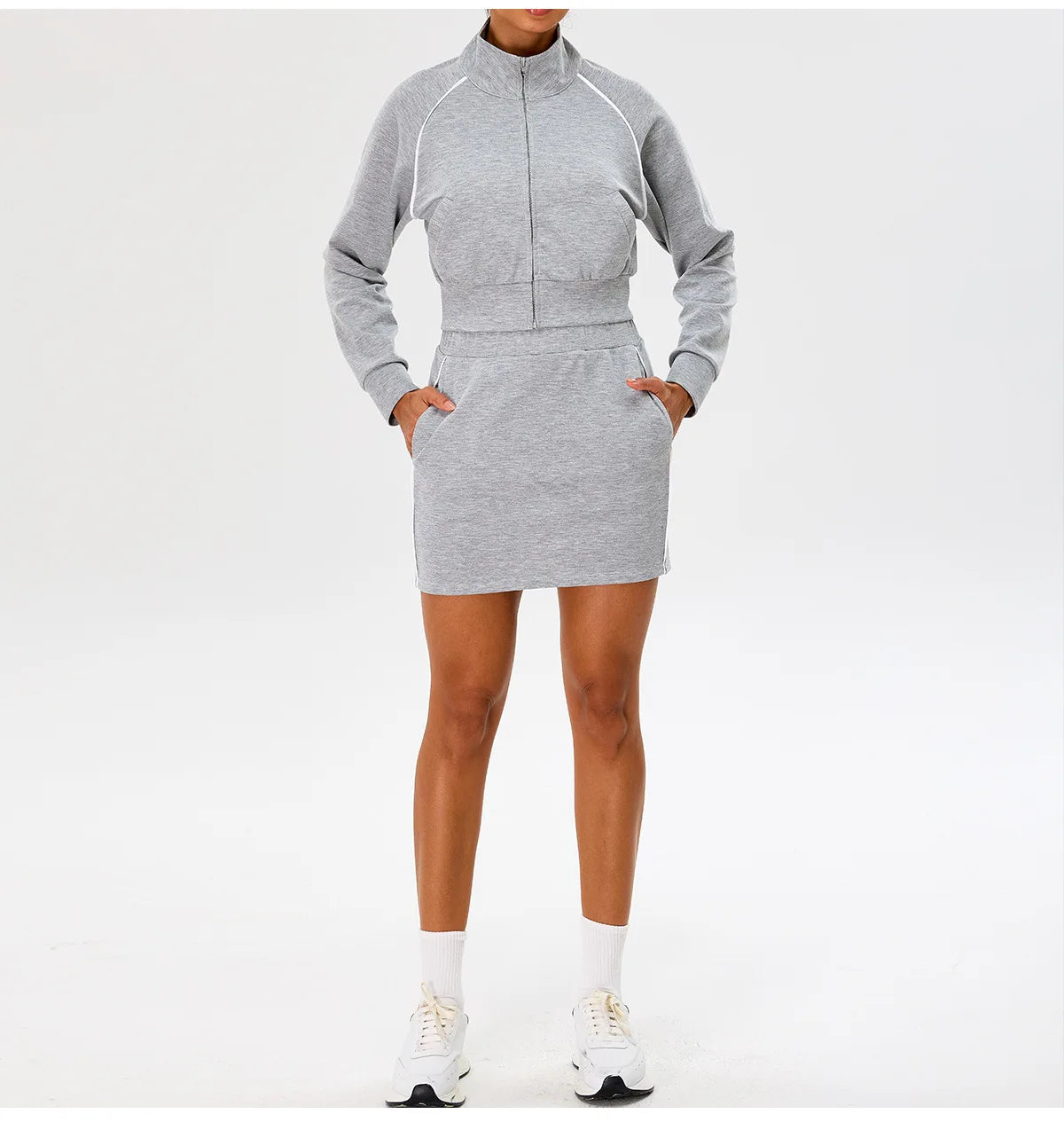 Women's Yoga Long Sleeve Sports Jacket Zip Fitness Yoga Shirt Slim Fit Gym Top Activewear Running Coats Workout Cycling Clothes