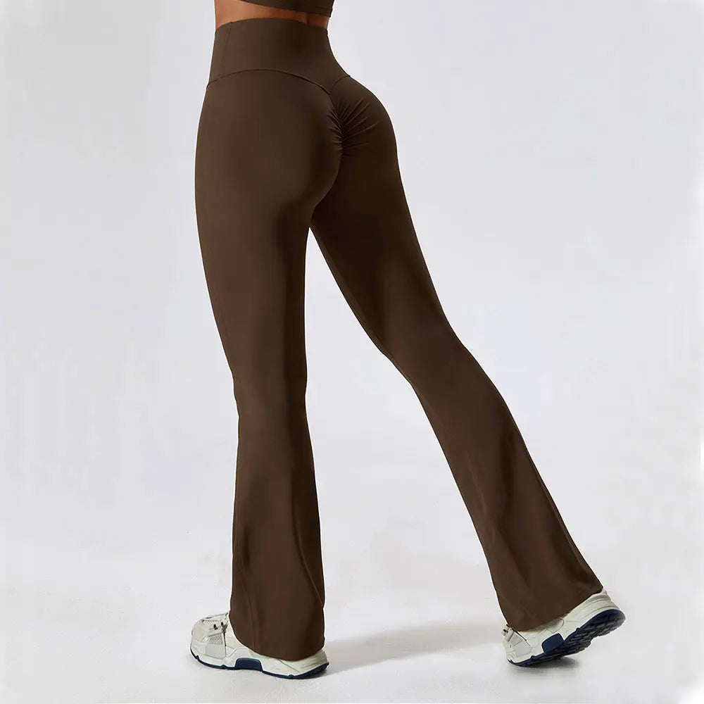 Flare Leggings Yoga Pants Women High Waist Wide Leg Pant Women Gym Workout Fitness Sports Tight Flared Pant Latin Dance Trousers