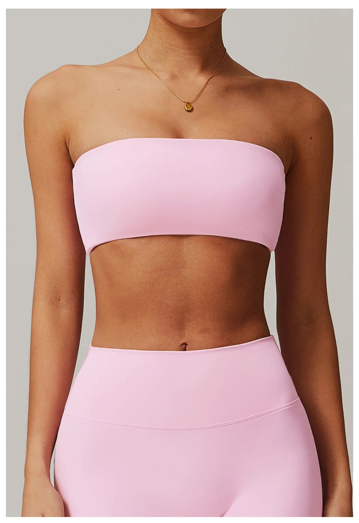 Sports Underwear Women Fitness Bra Intimate Strapless Bustier Bandeau Breathable Wrapped Chest Sports Bra Fitness Tops Yoga Bra