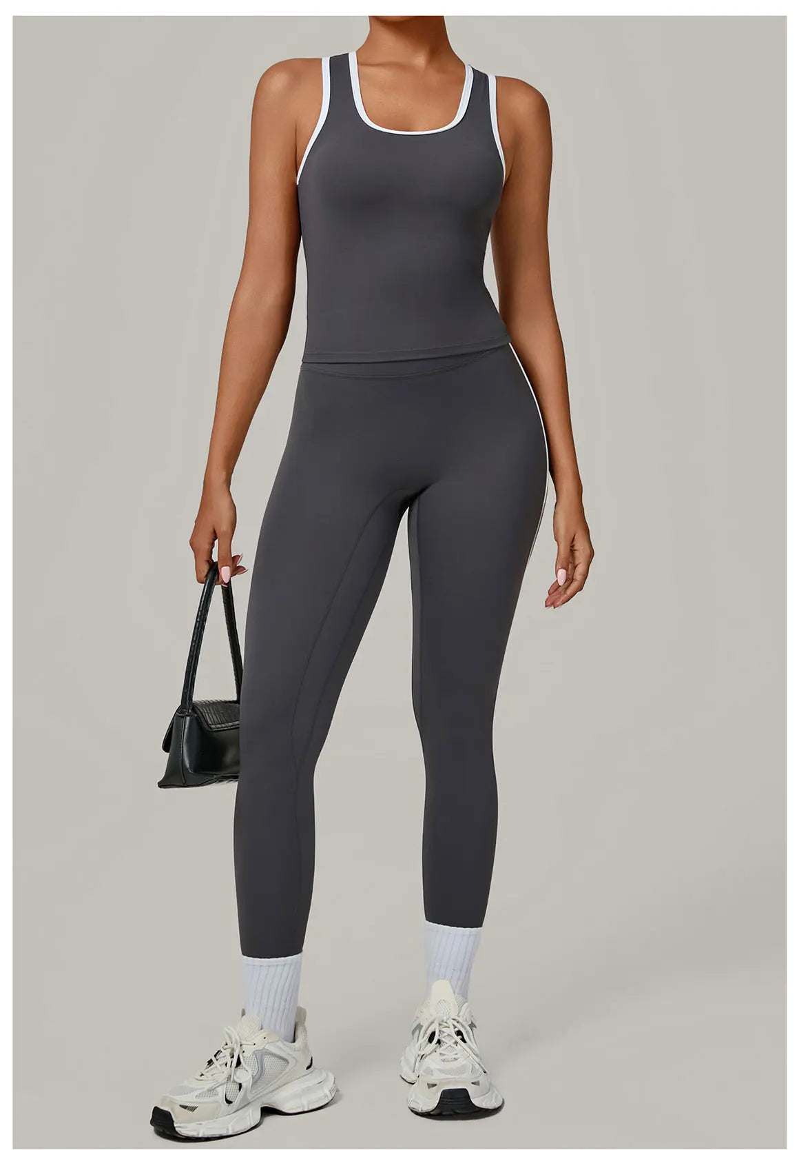 Sportswear 2PCS Women's Tracksuit Yoga Clothes Fitness Set Breathable Activewear Sexy Sports Bra Top High-Waisted Leggings Set