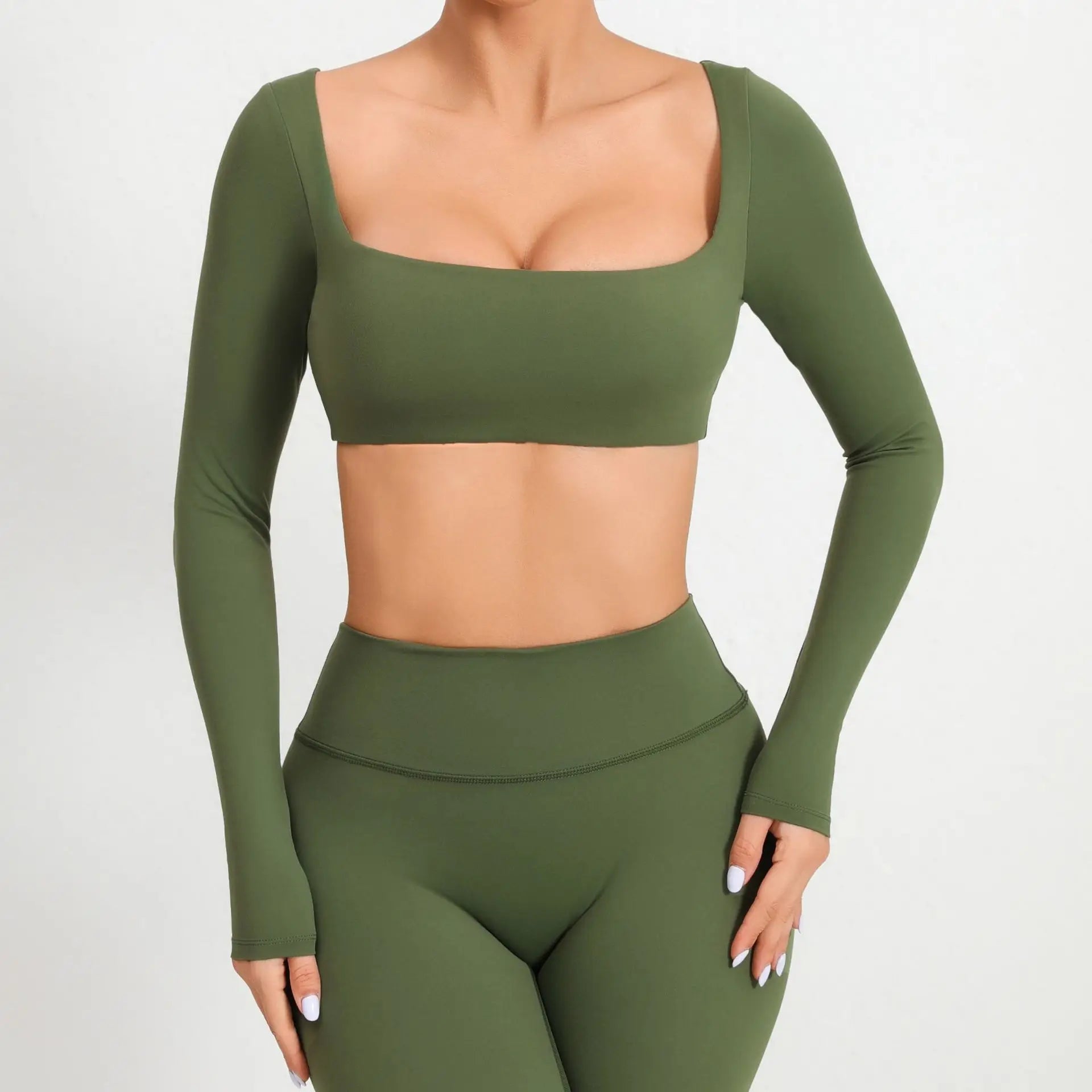 New Sport Shirt Women Clothes Sportswear Long Sleeve T-shirt for Fitness Yoga Wear Ladies Crop Top Gym Workout Top with Cups