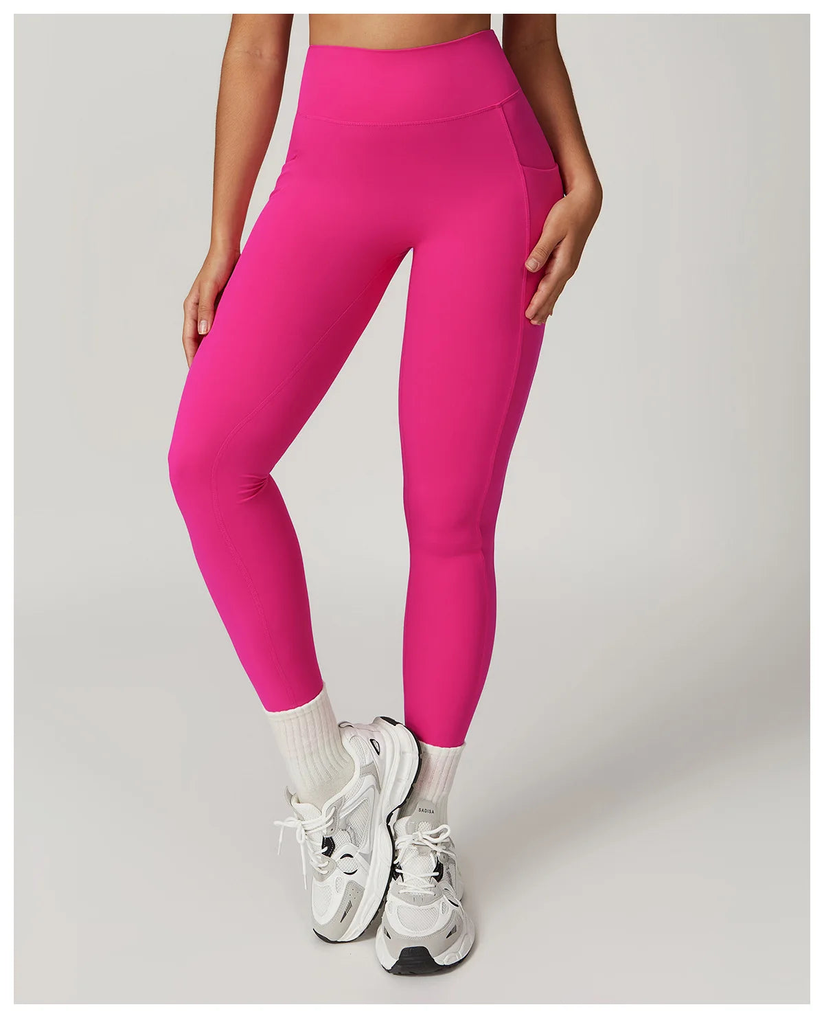 V-shaped Back Leggings Fitness Women Sport Leggings High Waist Elastic Solid Yoga Pants Gym Jogging Push Up Slim Pants Female