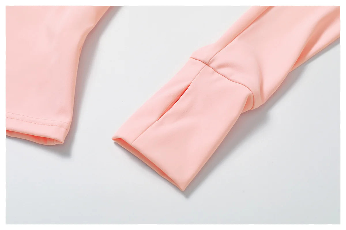 Women Zipper Jacket Yoga T-shirts Solid Sports Top Long Sleeve Crop Tops Running Shirts Sexy Quick Dry Fitness Gym Sport Wear