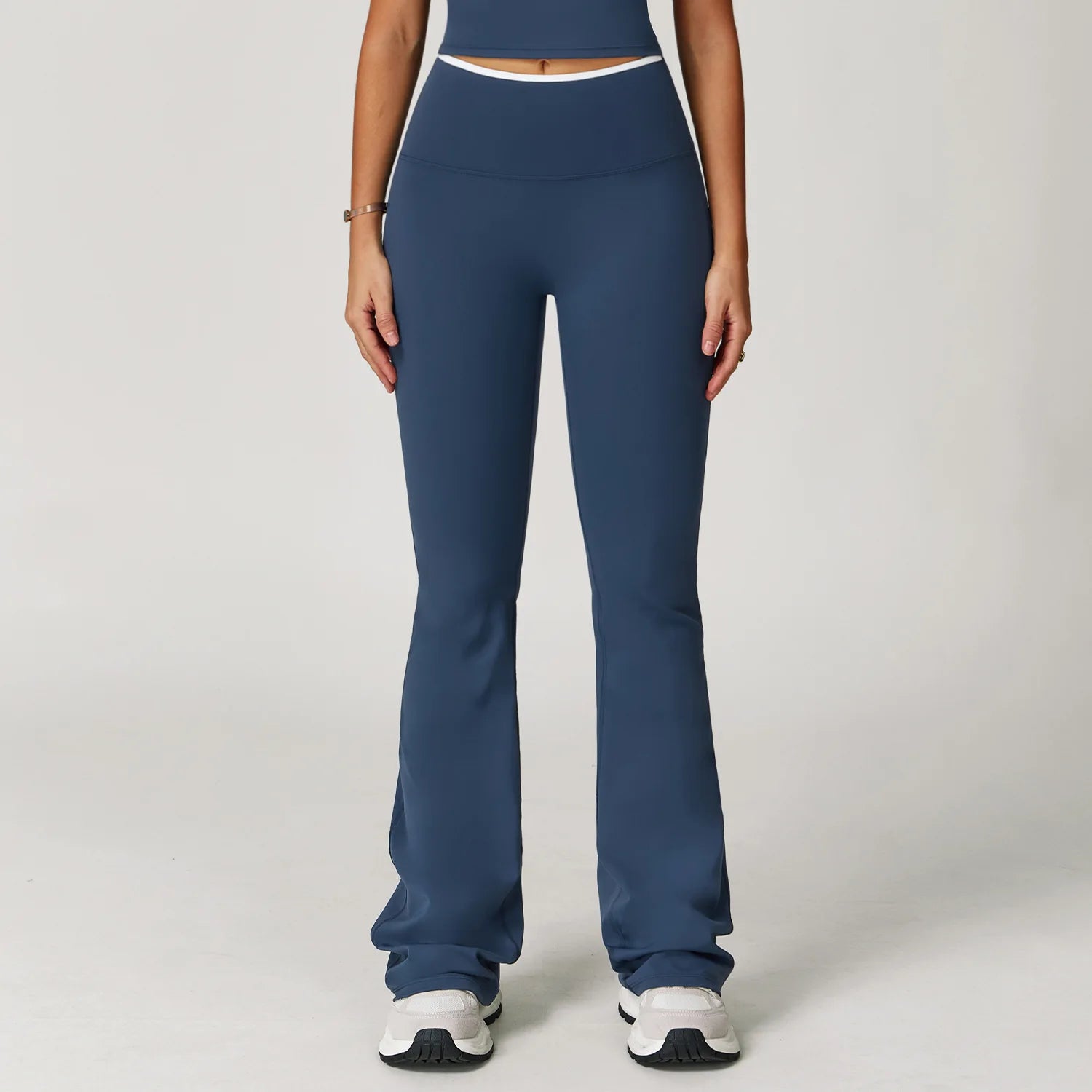 Flare Leggings Yoga Women High Waist Wide Leg Yoga Pants Impact Gym Sports Slim Flared Tights Pants Control Tummy Dance Trousers