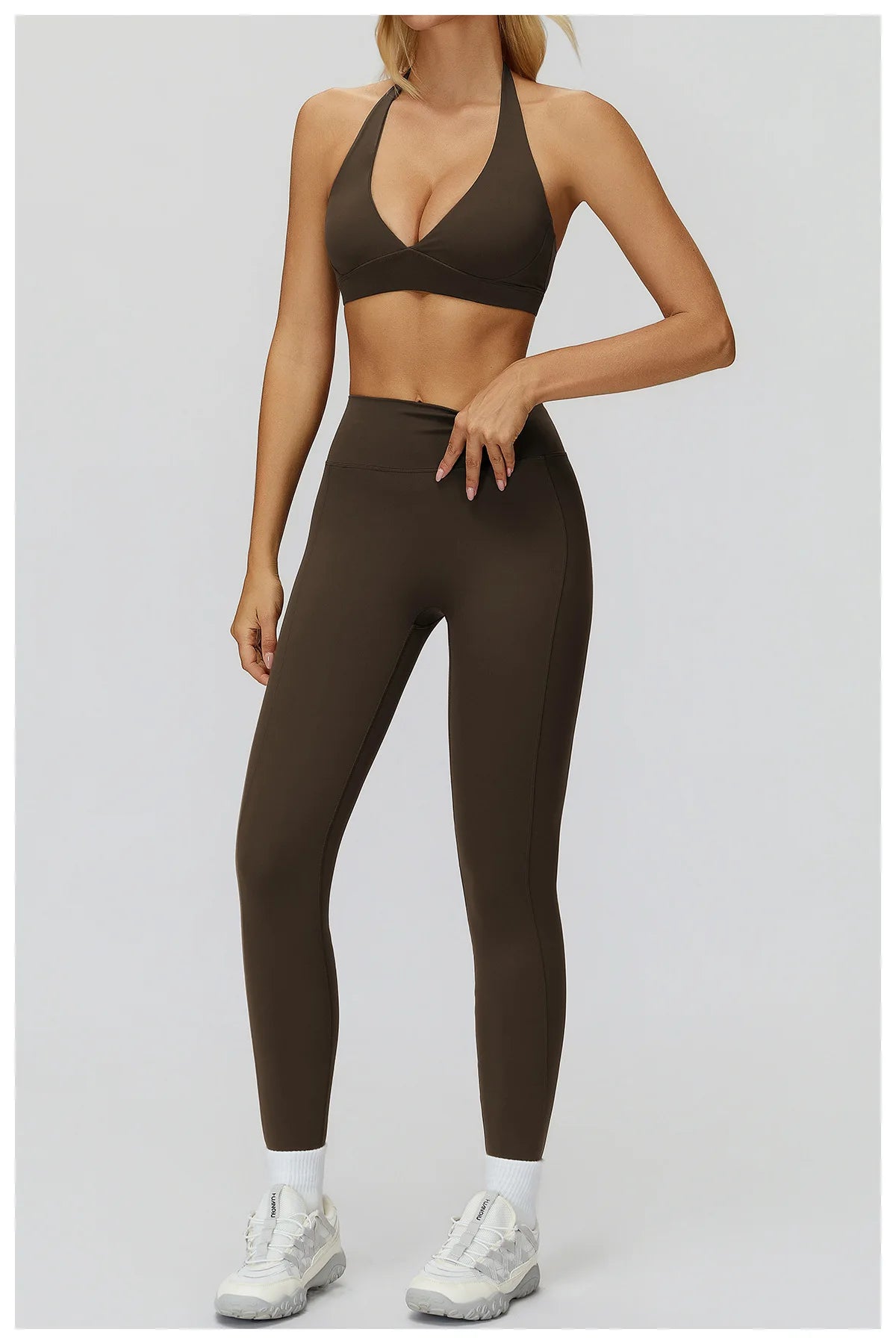 Yoga Suit 2PCS Women Tracksuit Sports Bra High Waist Legging Gym Set Fitness Outfit Running Workout Clothes Push Up Sportswear