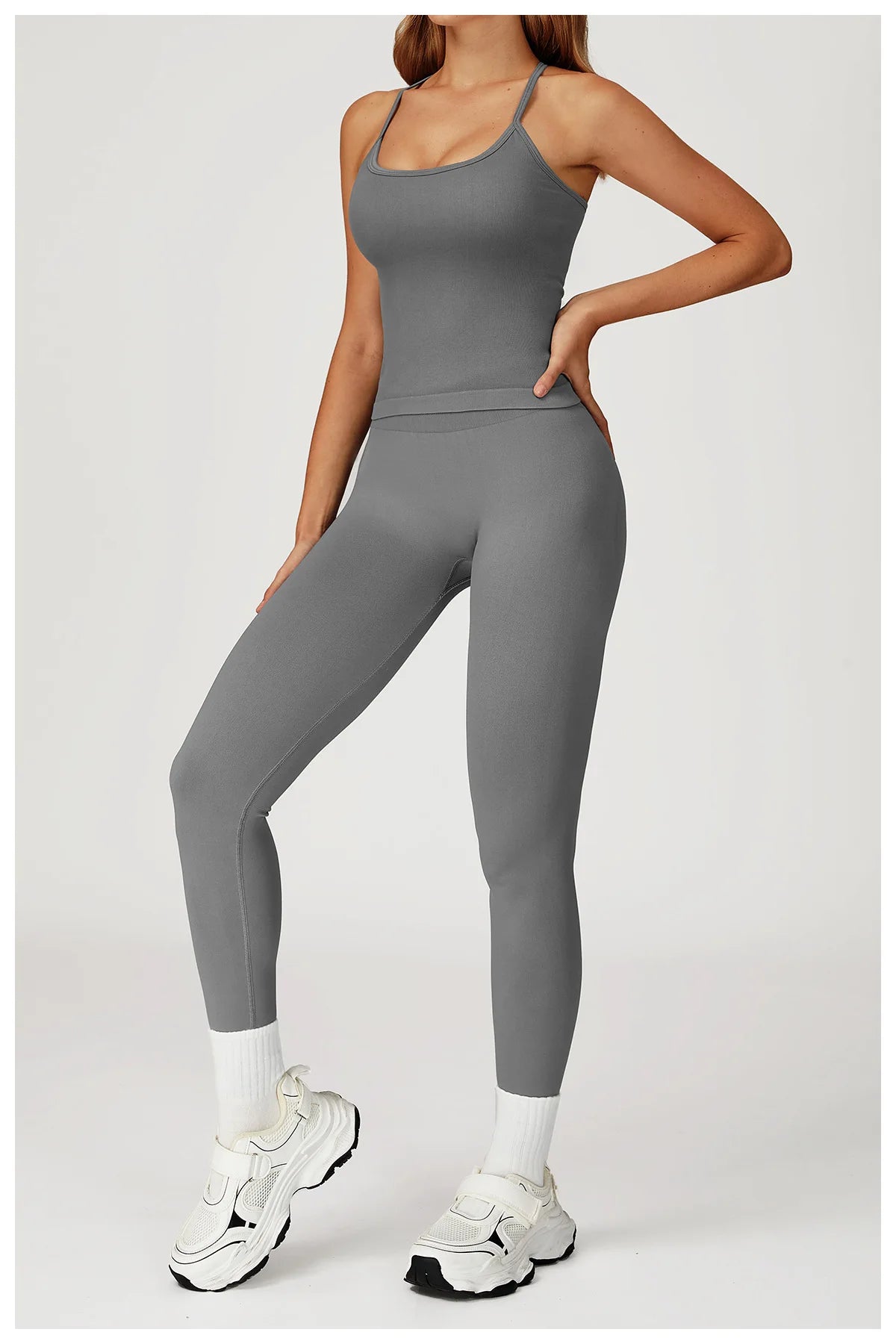 Seamless High Waist Solid Leggings Women Slim Tights Fitness Yoga Elastic Leggings Push Up Butt Knit Fashion Gym Workout Pants