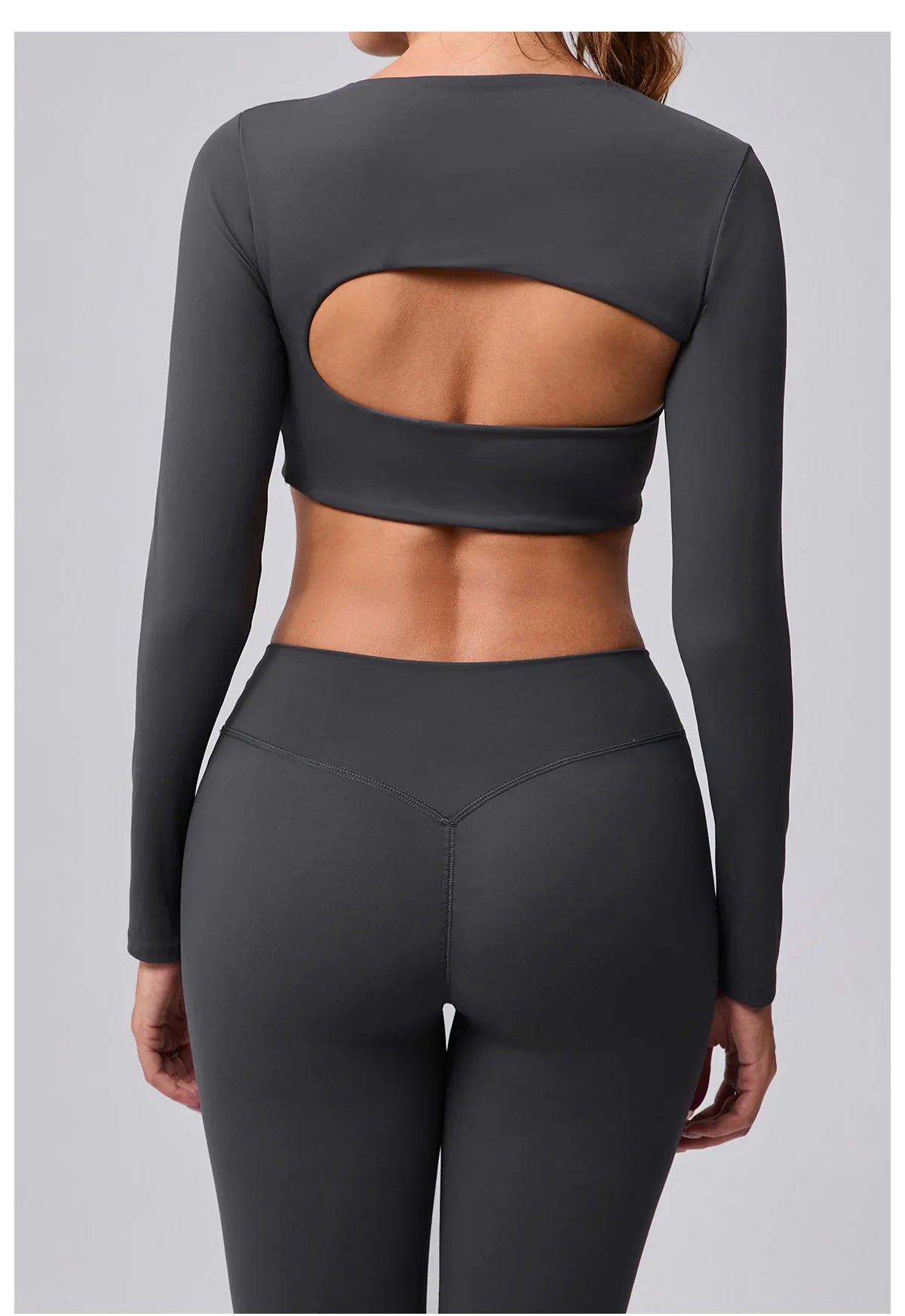 Women Yoga Shirts Crop Top Sexy Long Sleeves Shirts for Women Yoga Sports Running Fitness Gym Clothes Push Up Workout Tops