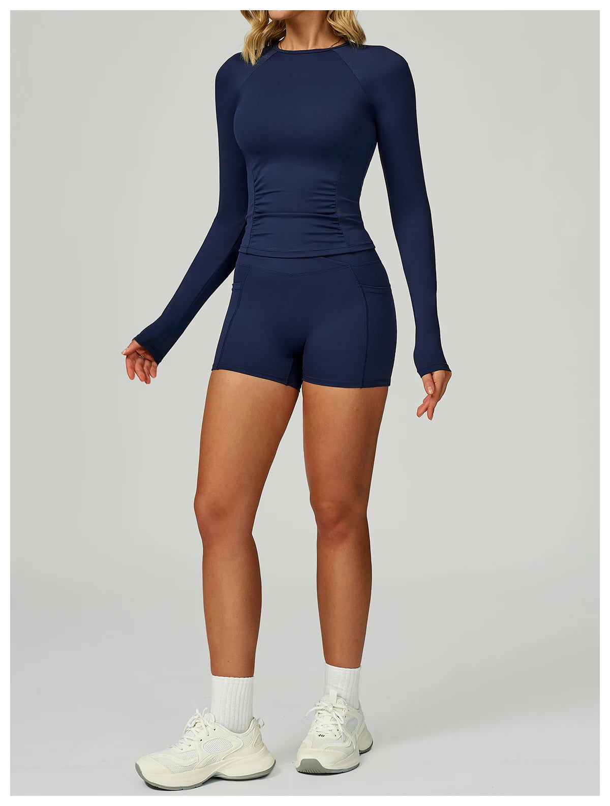 2 Pieces Yoga Suit Women Sports Set Quick-Drying Gym Set Women Tracksuit Running Workout Long Sleeve Sports Yoga Clothing
