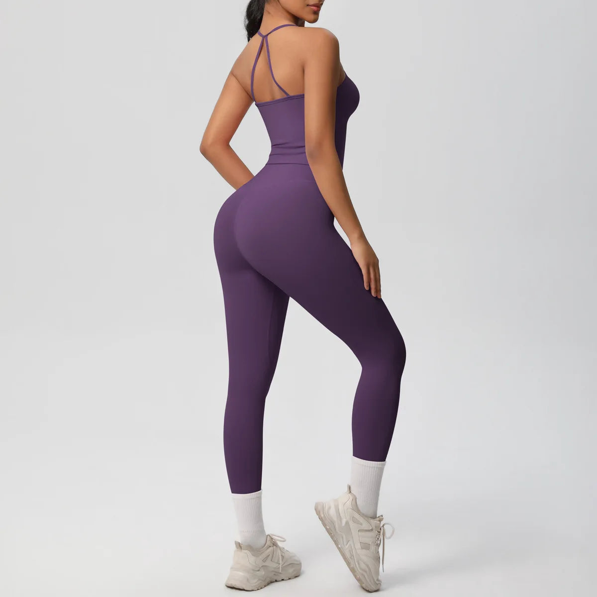 Yoga Outfits Women Tracksuit Fitness Suit Training Sleeveless Sport Gym Set Workout Overalls Sports Underwear Sportswear