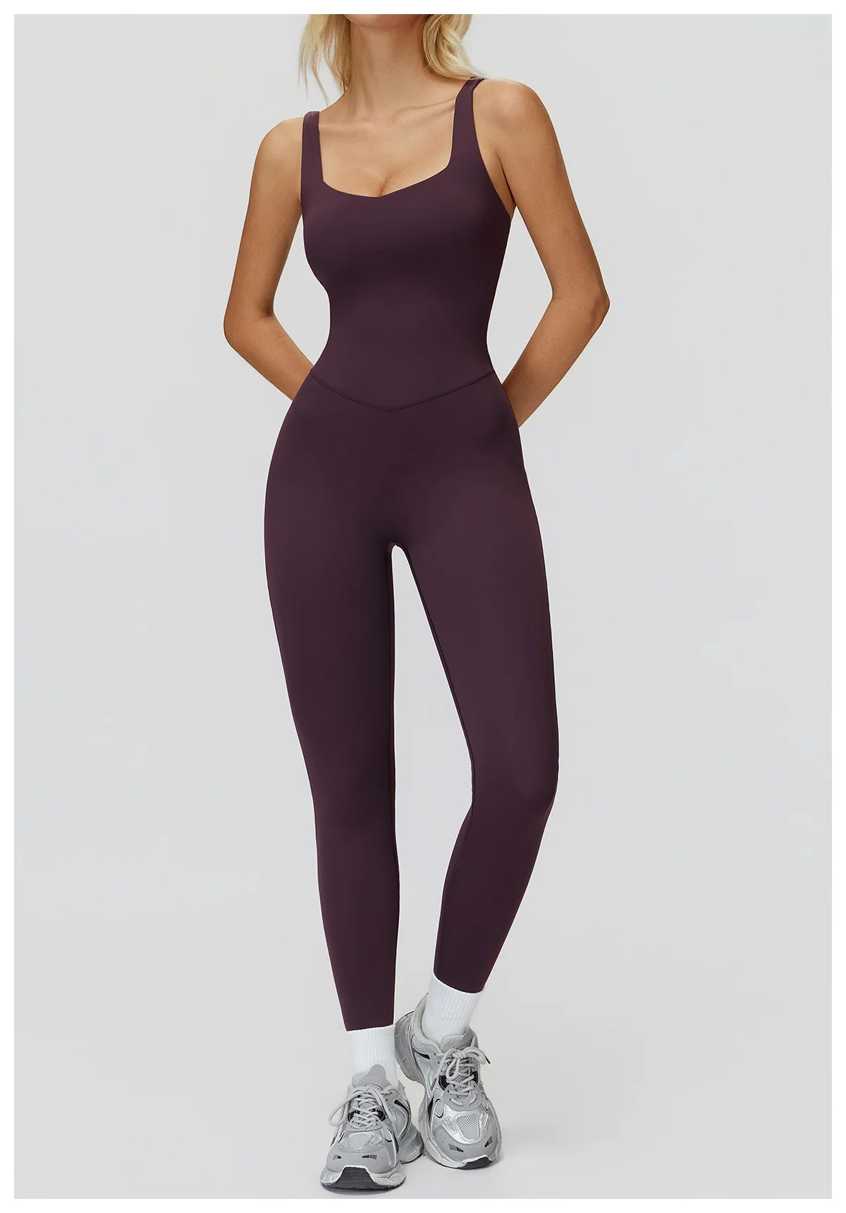 Women's Tracksuit Yoga Set Jumpsuits One Piece Fitness Rompers Sleeveless Sportswear Gym Set Push Up Bodysuits Workout Clothes