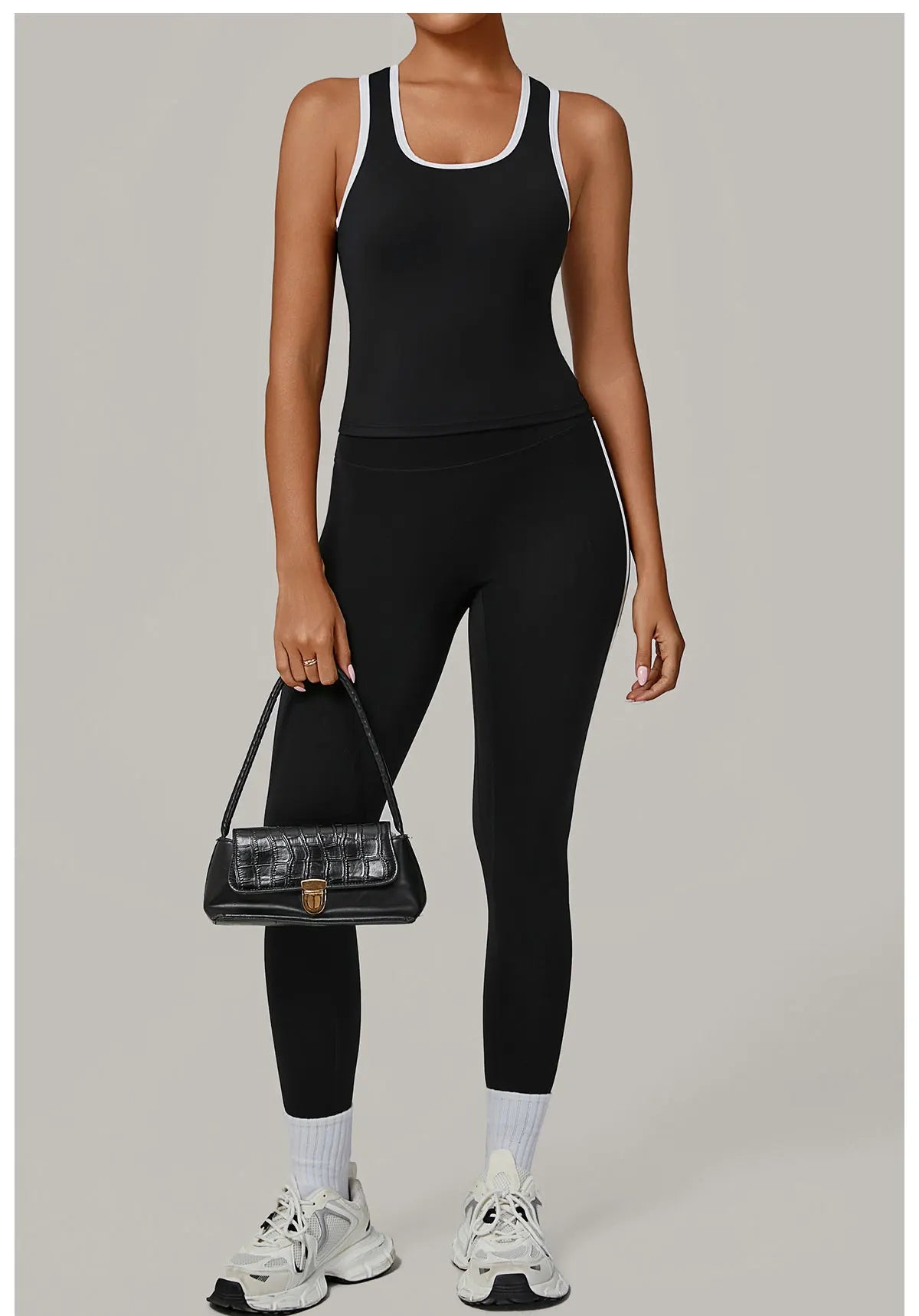 Sportswear 2PCS Women's Tracksuit Yoga Clothes Fitness Set Breathable Activewear Sexy Sports Bra Top High-Waisted Leggings Set