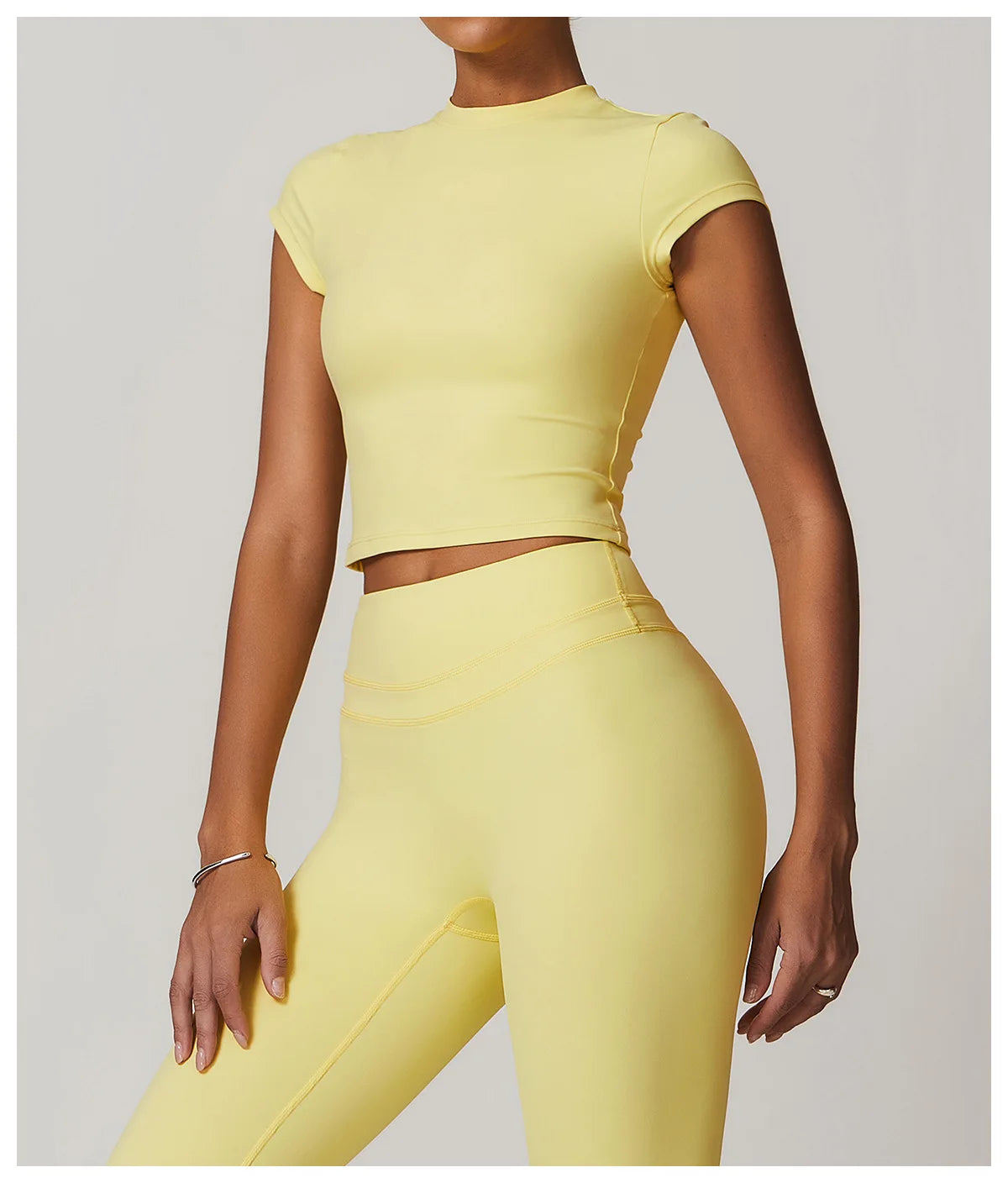 Women Clothes Yoga Top Sport T Shirt Fitness Clothes Short Sleeve Yoga Shirt Gym Top Workout Running Active Wear Sport Top