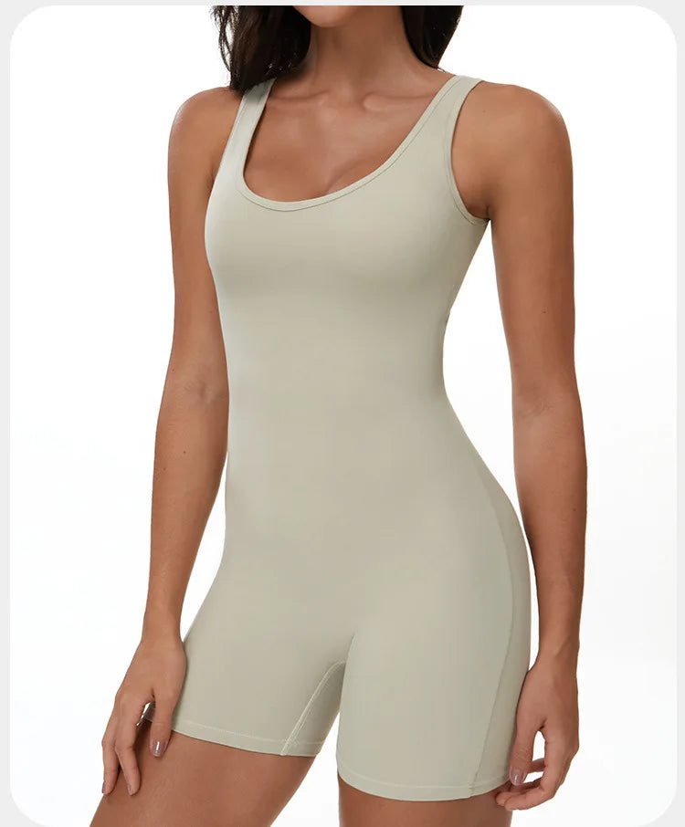Yoga Jumpsuits Women Tracksuit Set Fitness Rompers Sexy One Piece Sports Bra Workout Bodysuit Sexy Back V Sportswear Gym Clothes