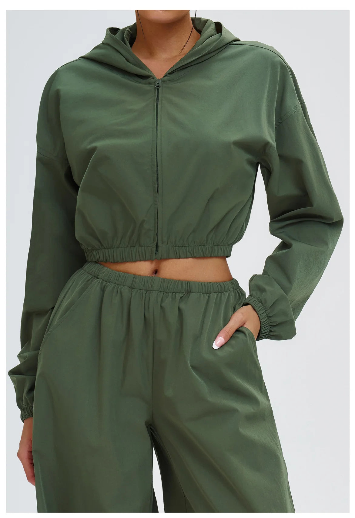 New Yoga Long Sleeve Outdoor Sunscreen Coat Women's Zipper Windproof Hoodie Sports Coat Cycling and Mountaineering Outerwear Top