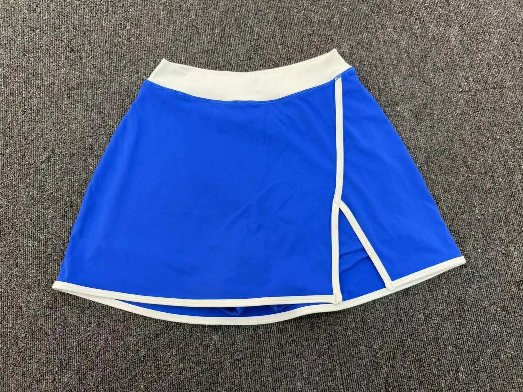 Color Blocking Sports Short Skirt Women's Yoga Short Skirt Tight Fitting Splicing Anti Glare Running Fitness Yoga Tennis Skirt