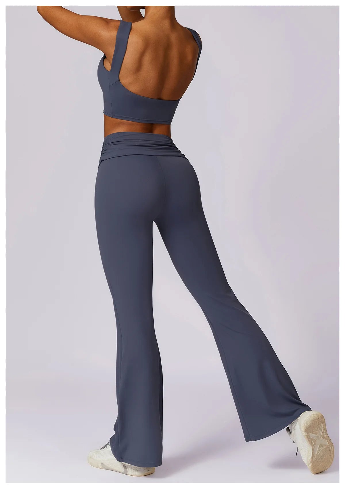 Workout Flare Leggings Yoga Pants Women High Waist Wide Leg Pant Women Gym Fitness Sports Black Flared Pant Latin Dance Trousers