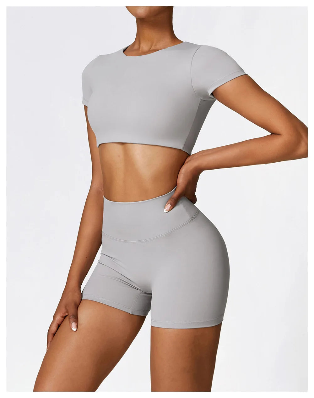Yoga Top Women Sport T Shirts Push Up Fitness Clothes Short Sleeve Yoga Shirt Gym Top Running Active Wear Sport Top Femme Tights