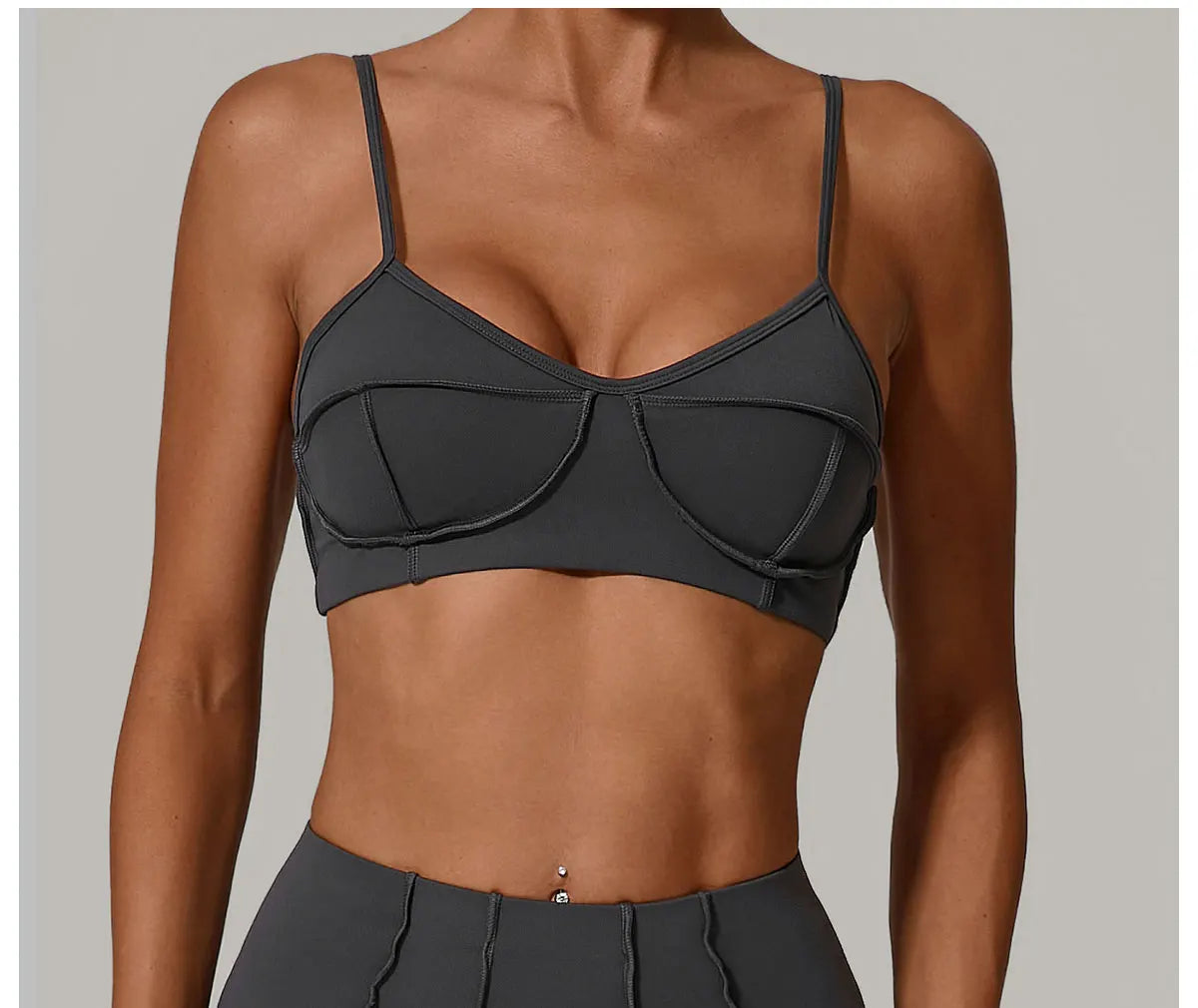 Sports Bra Anti-Sweat Fitness Top Women Yoga Bra Shockproof Crop Top Push Up High Strength Sport Bra Breathable Gym Workout Top