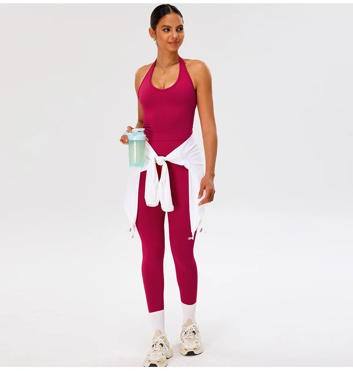 Seamless Gym Top Women Sports Bra Running Neck Hanging Yoga Bra Breathable Sports Underwear Women Push Up Fitness Workout Tops