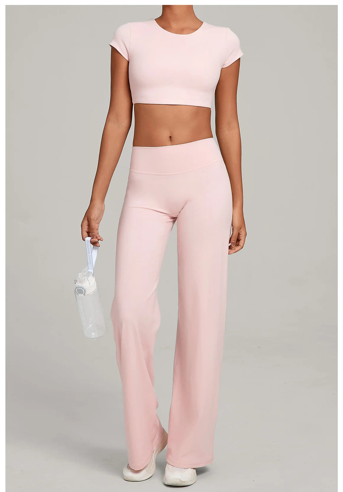 Women Tracksuit Yoga Suit 2PCS Sports Outfits Gym Set Running Workout Clothes Sports Short Sleeves Athletic Wear Yoga Clothing