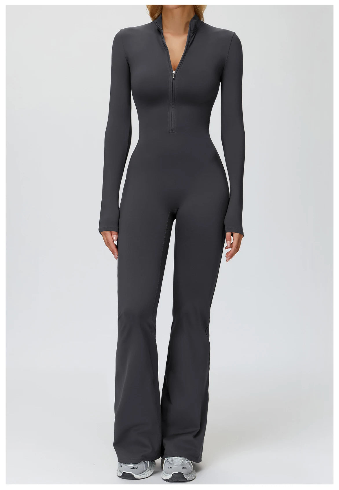 Winter Yoga Suit Gym Set Women Tracksuit Thicken Sportswear Zipper Fitness Long Sleeved Sports Jumpsuit Push Up Workout Clothes